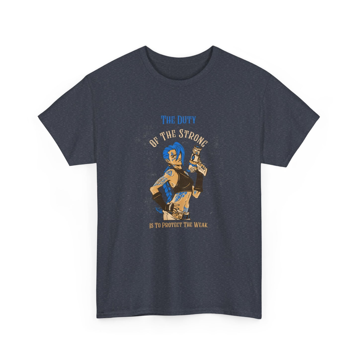Unisex Heavy Cotton Tee - "The Duty of the Strong" Graphic Tee