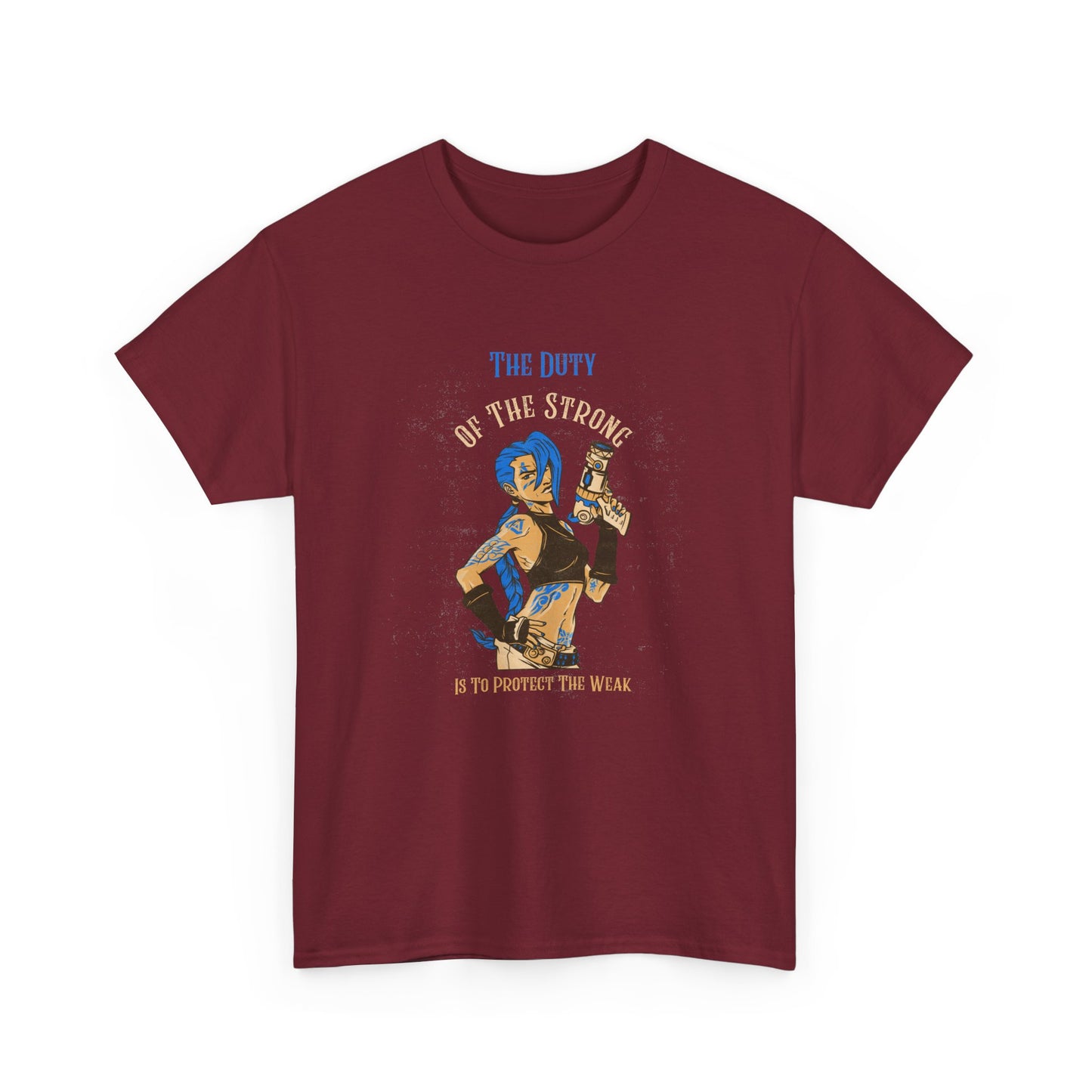 Unisex Heavy Cotton Tee - "The Duty of the Strong" Graphic Tee