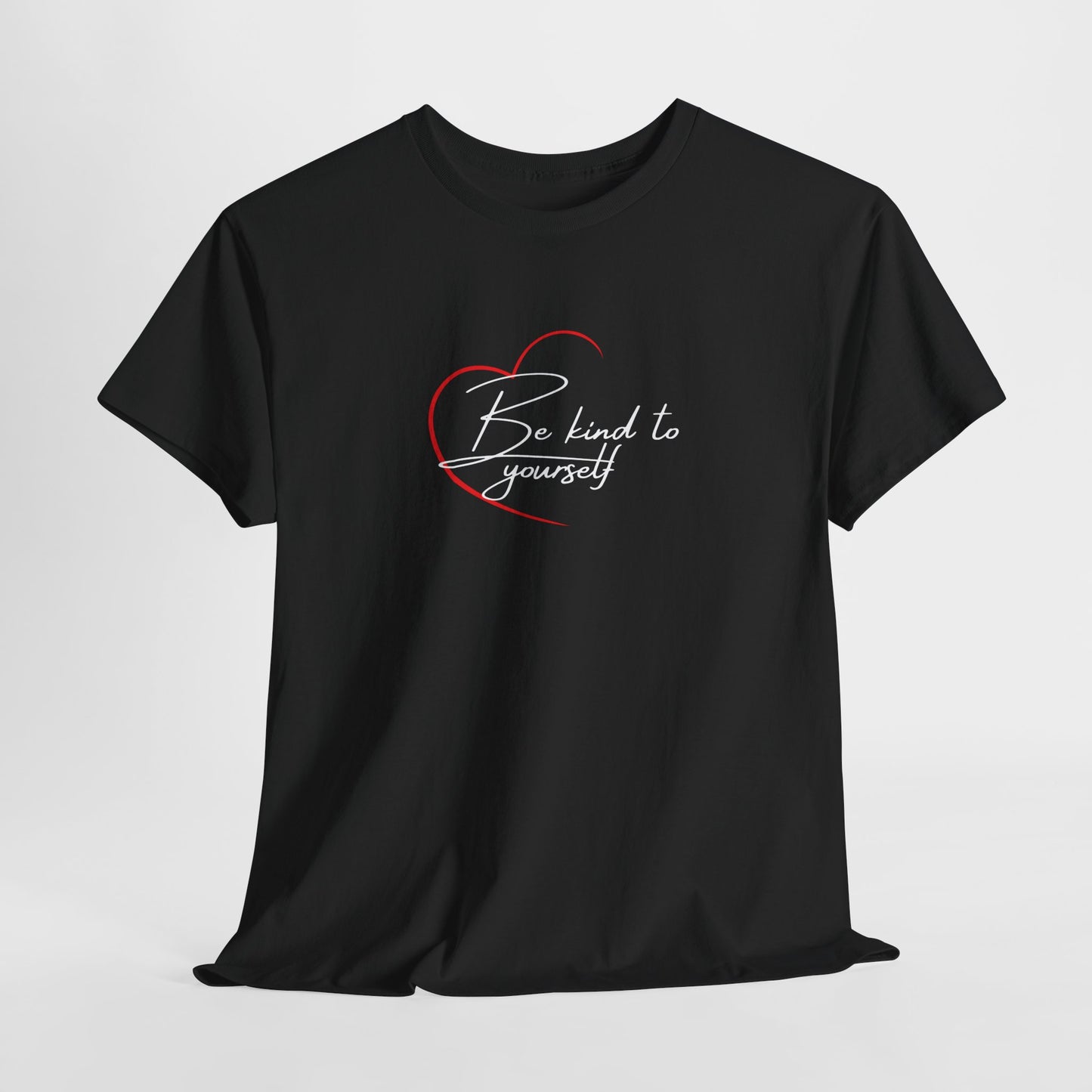 Unisex Heavy Cotton Tee - 'Be Kind to Yourself' Inspirational T-Shirt