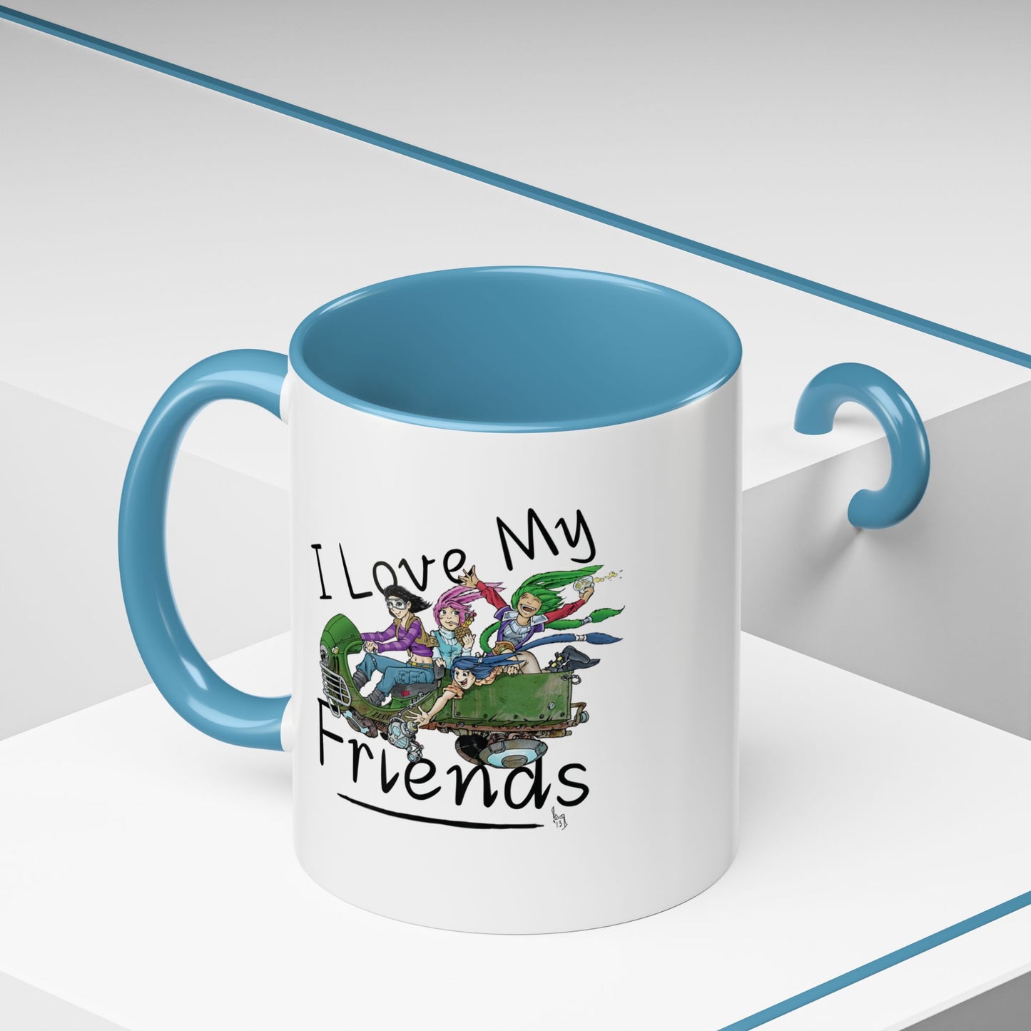 Mug - I Love My Friends Featuring Art by Bryon Gibson