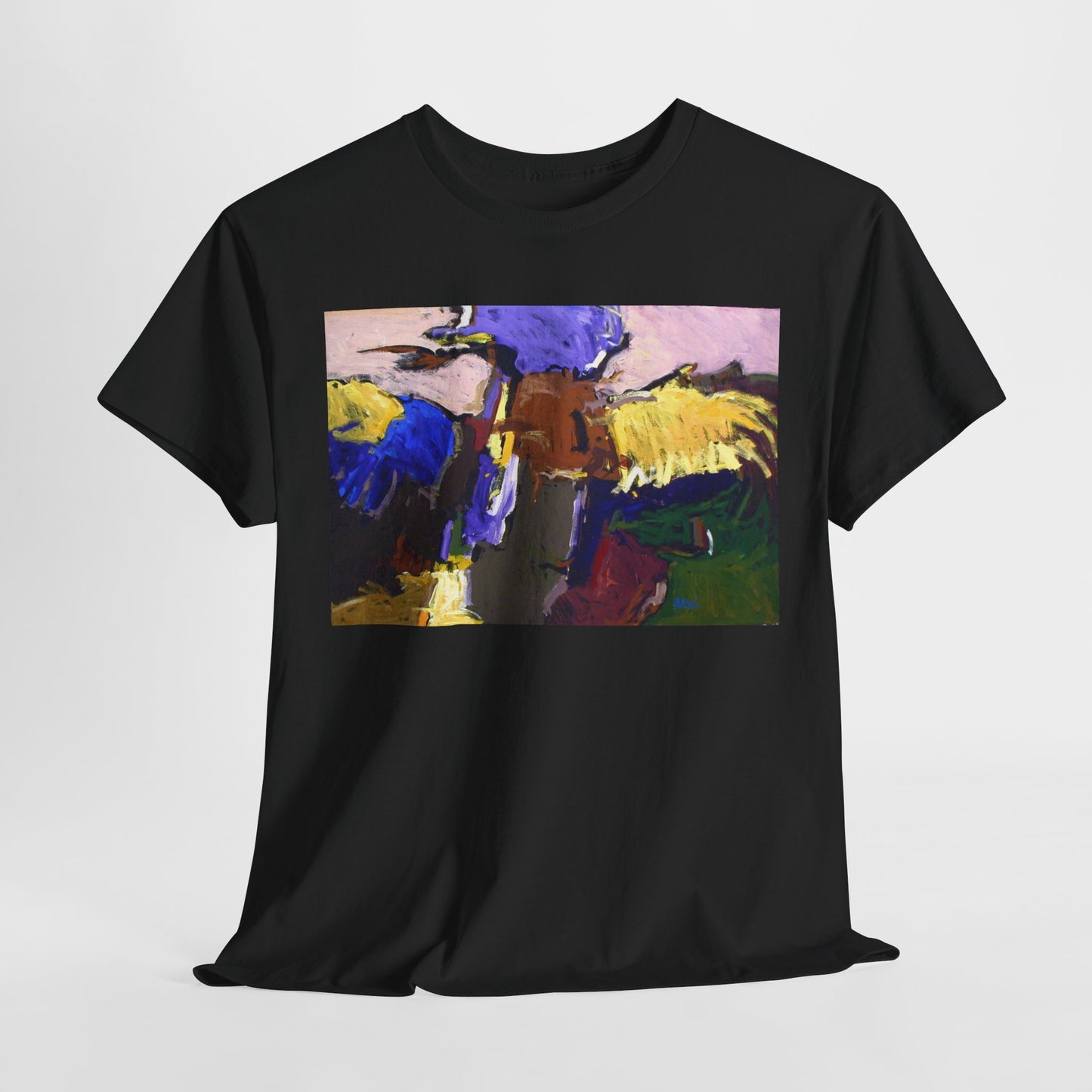 Abstract Art Unisex Heavy Cotton Tee - Unique Graphic T-Shirt for Art Lovers