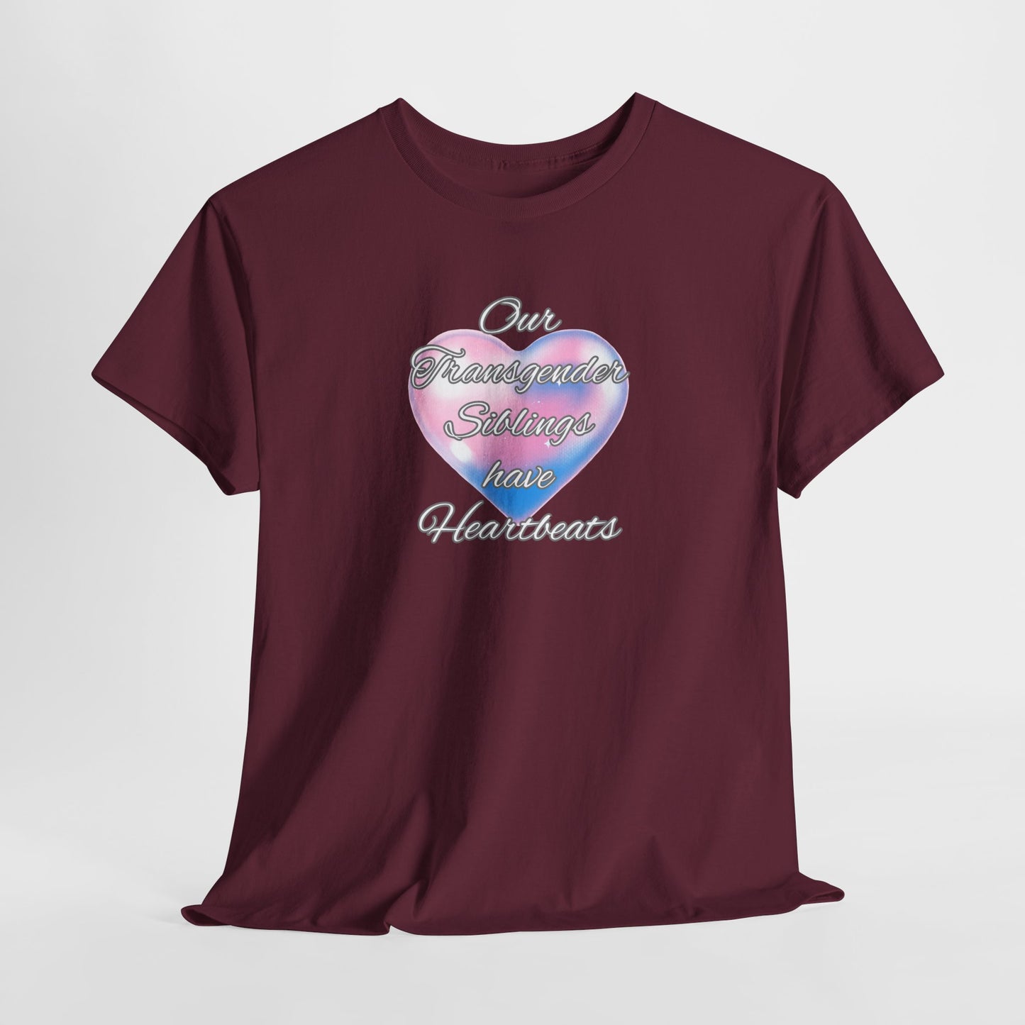 Heartbeats Unisex Heavy Cotton Tee - Pride Apparel for LGBTQ+ Acceptance