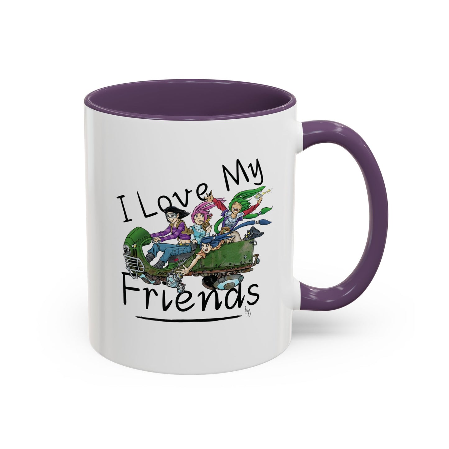 Mug - I Love My Friends Featuring Art by Bryon Gibson