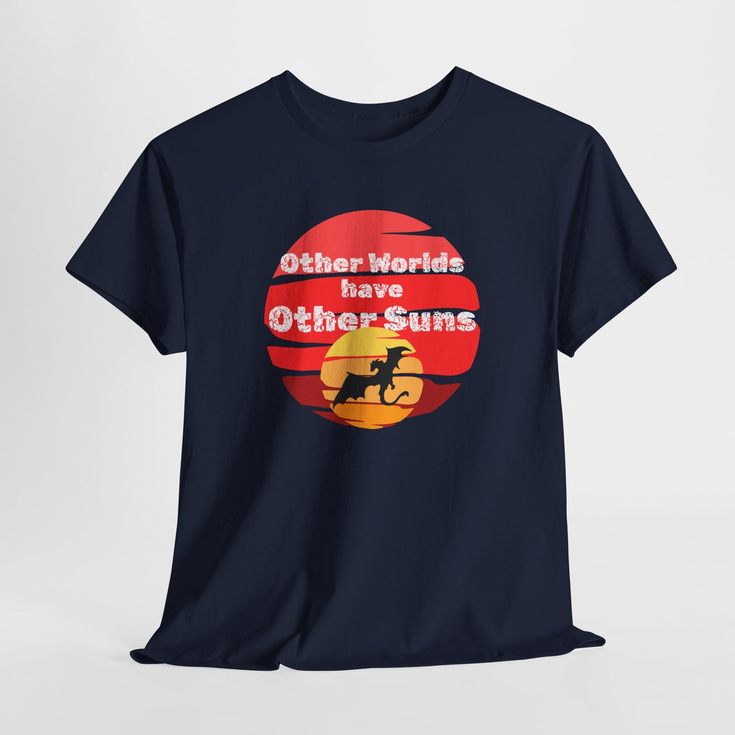 Other Worlds Have Other Suns Unisex Heavy Cotton Tee - Adventure and Space Vibe