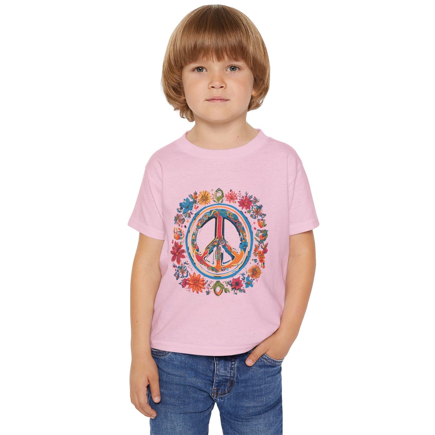 Toddler T-shirt - Simple Peace Symbol Design