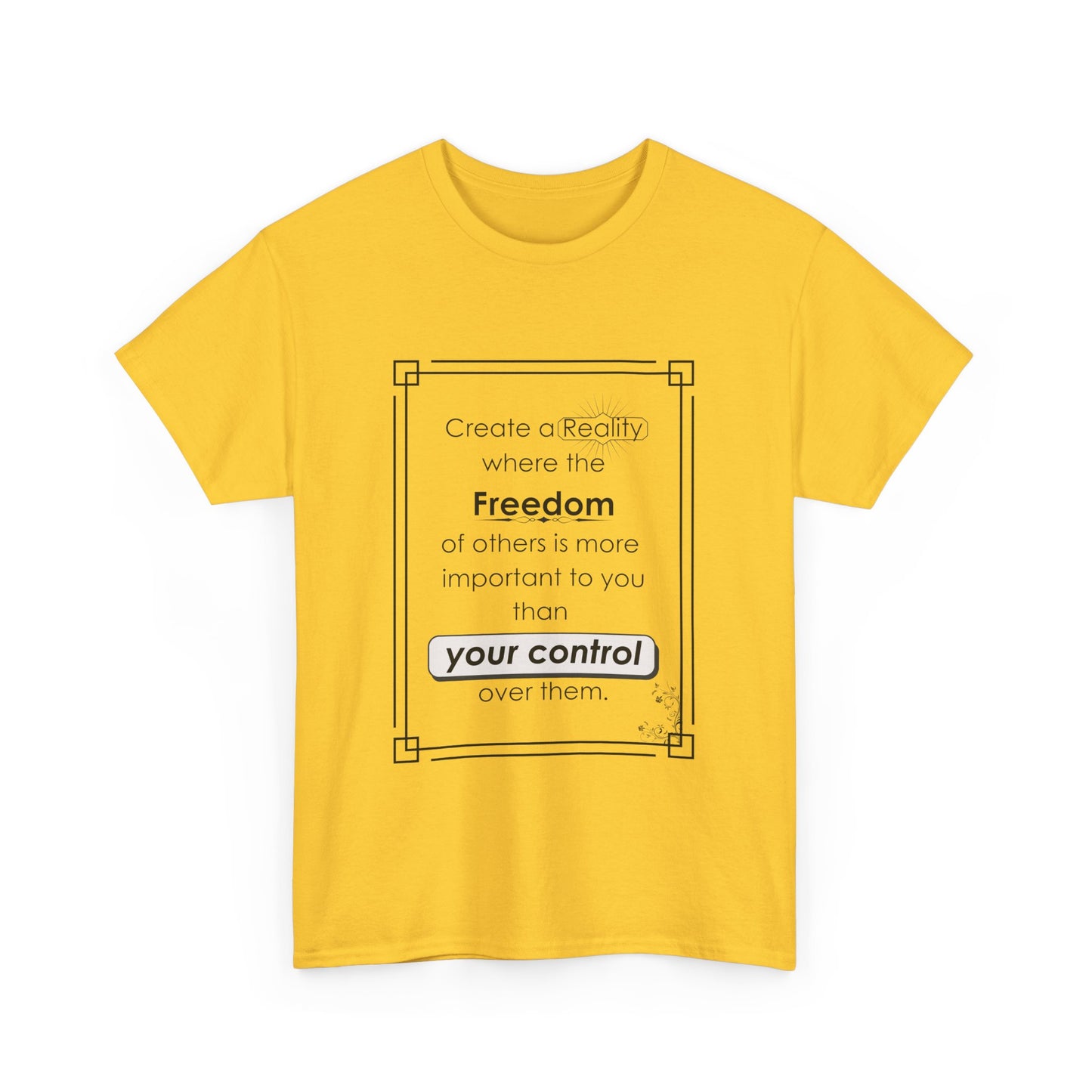 T-Shirt - Create a Reality Unisex Heavy Cotton Tee