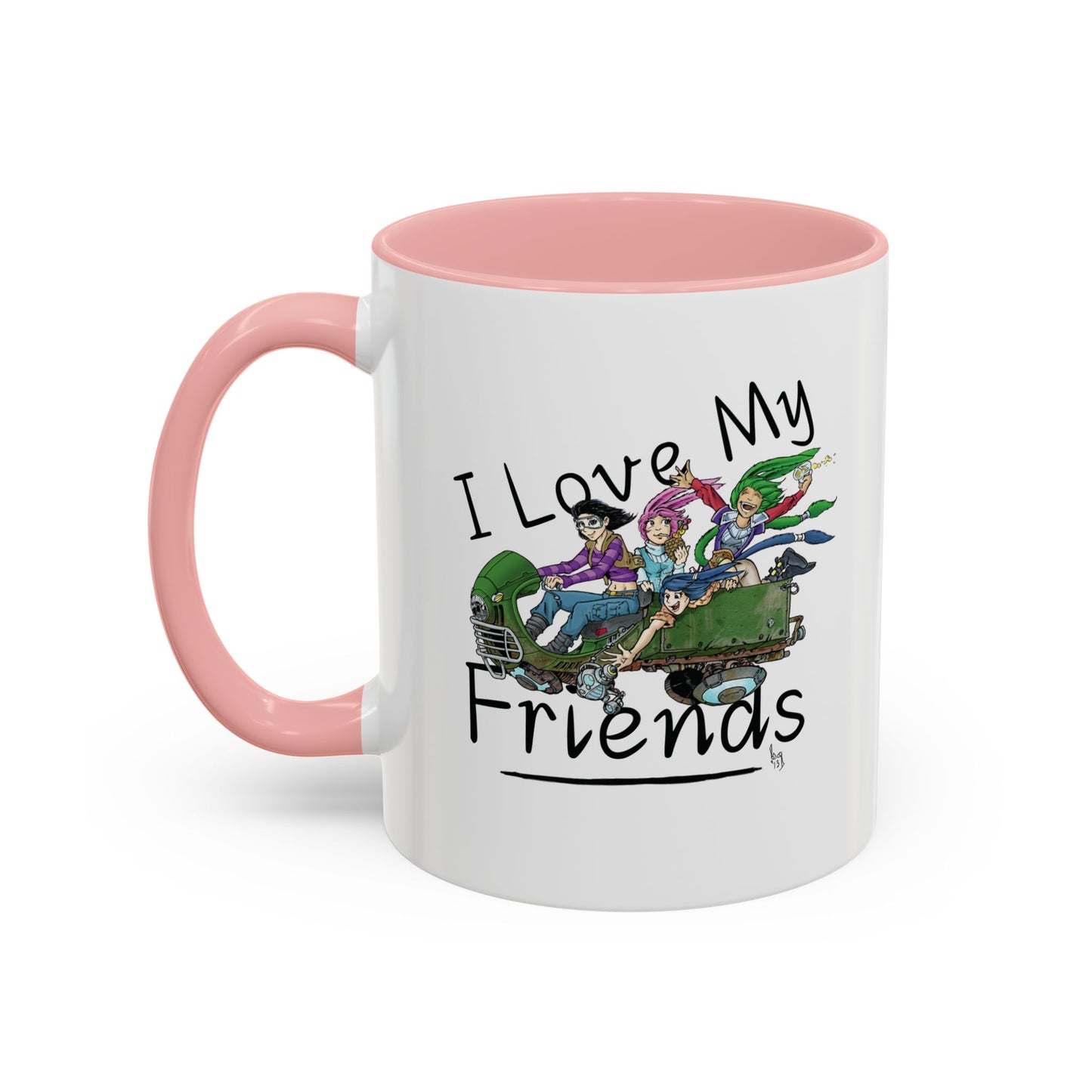 Mug - I Love My Friends Featuring Art by Bryon Gibson