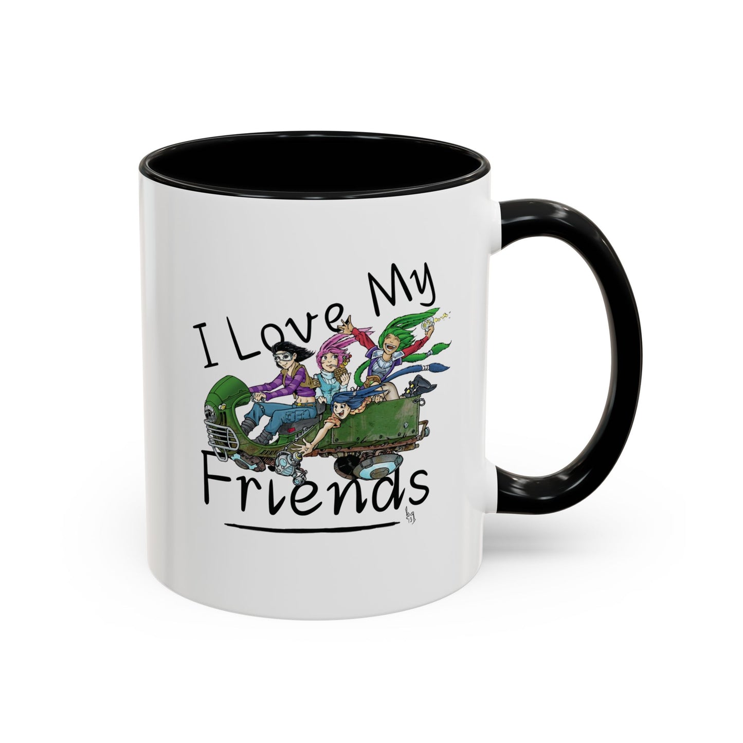 Mug - I Love My Friends Featuring Art by Bryon Gibson