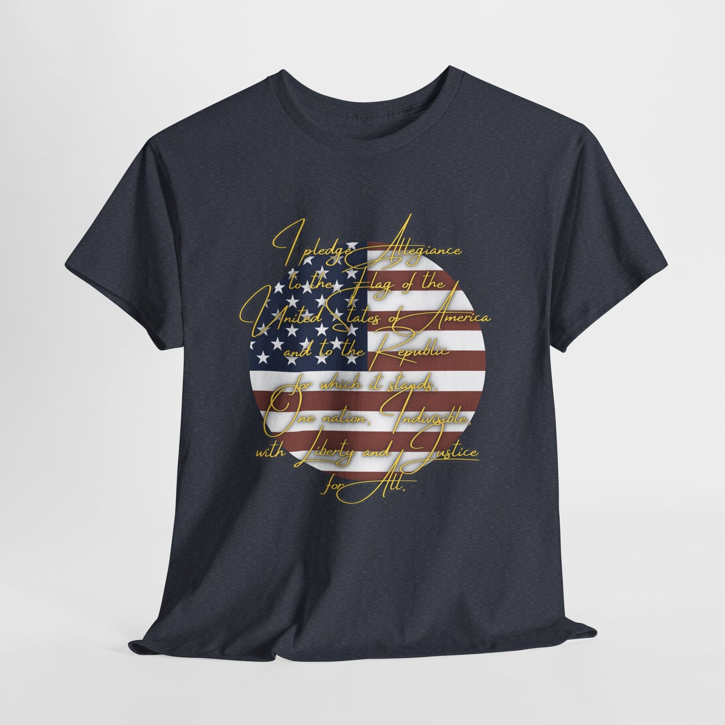 Patriotic Unisex Heavy Cotton Tee - 'In America We Trust' Design