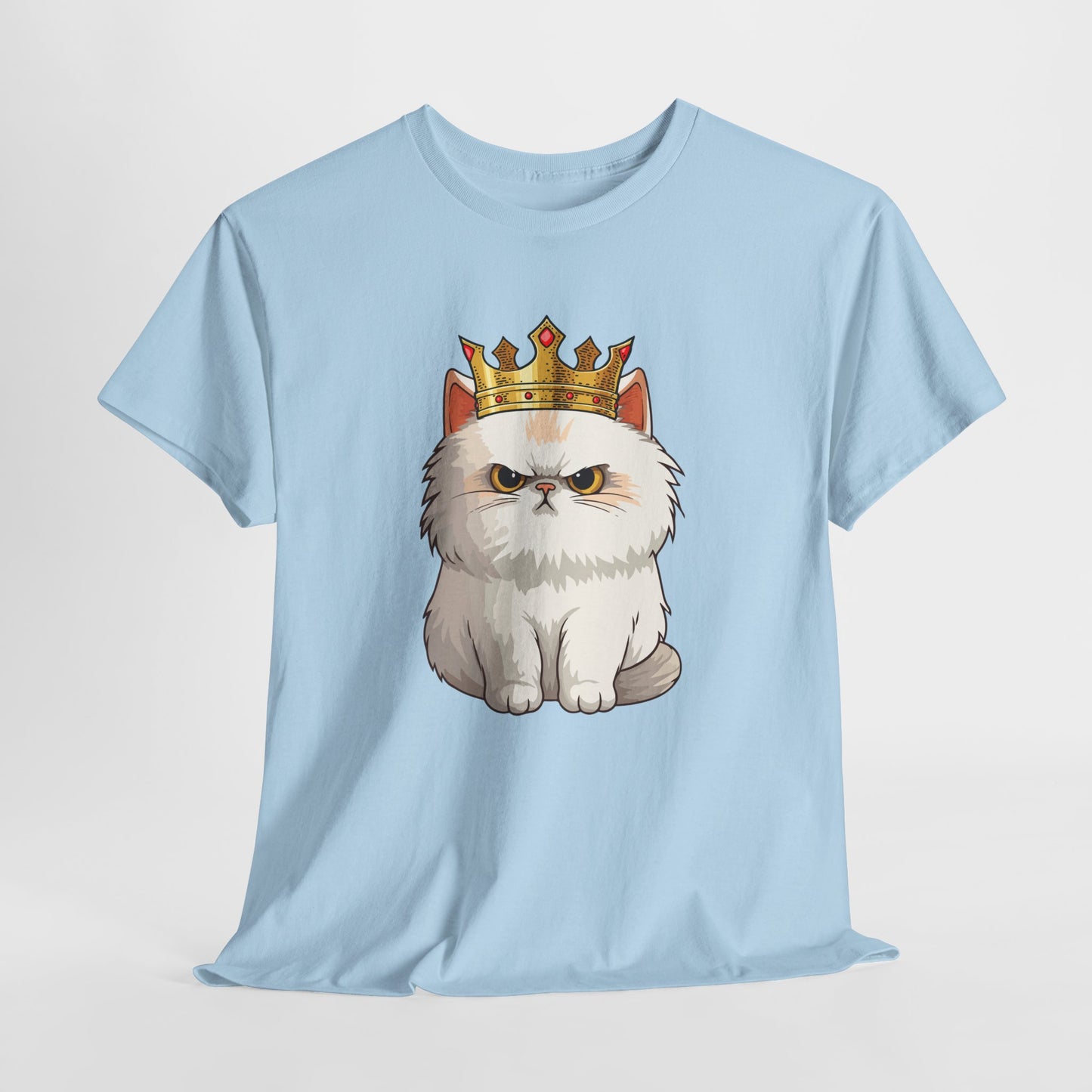 Royal Cat Unisex Heavy Cotton Tee - Perfect for Cat Lovers