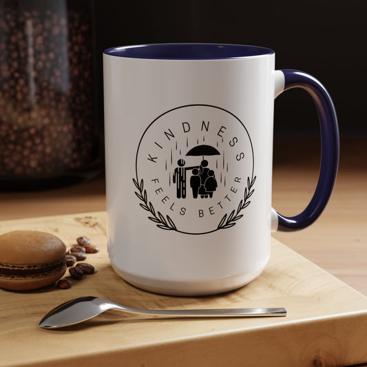 Mug - Kindness Feels Better Accent Coffee Mug (11, 15oz)
