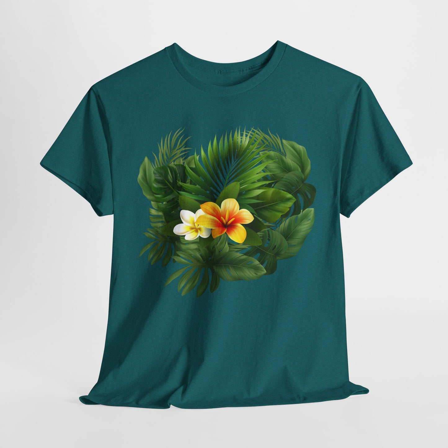 Tropical Floral Tee, Perfect Summer Vacation Shirt, Casual Outfit, Gift for Nature Lovers, Beach Day Essential, Eco-friendly Tee