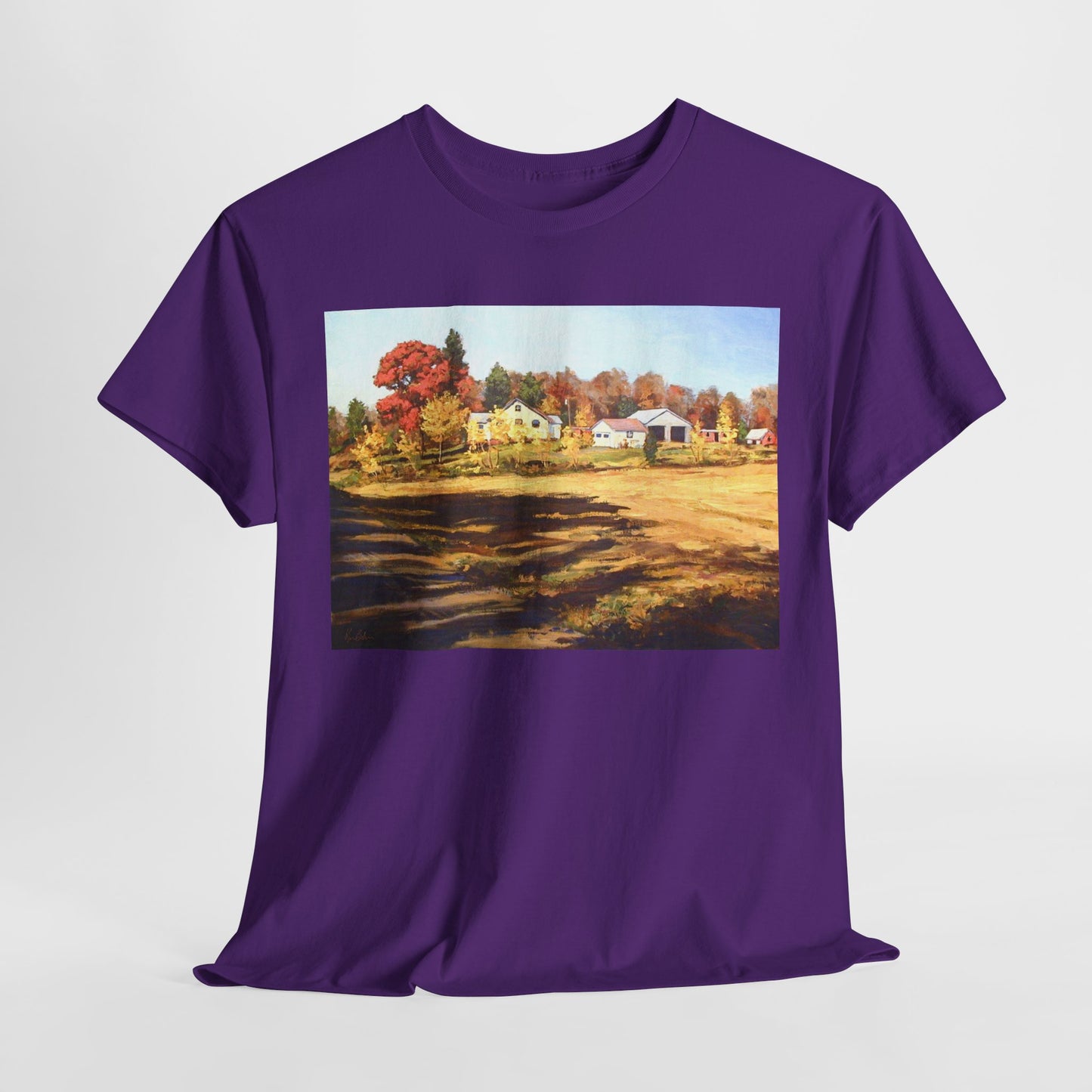 Autumn Landscape Unisex Heavy Cotton Tee