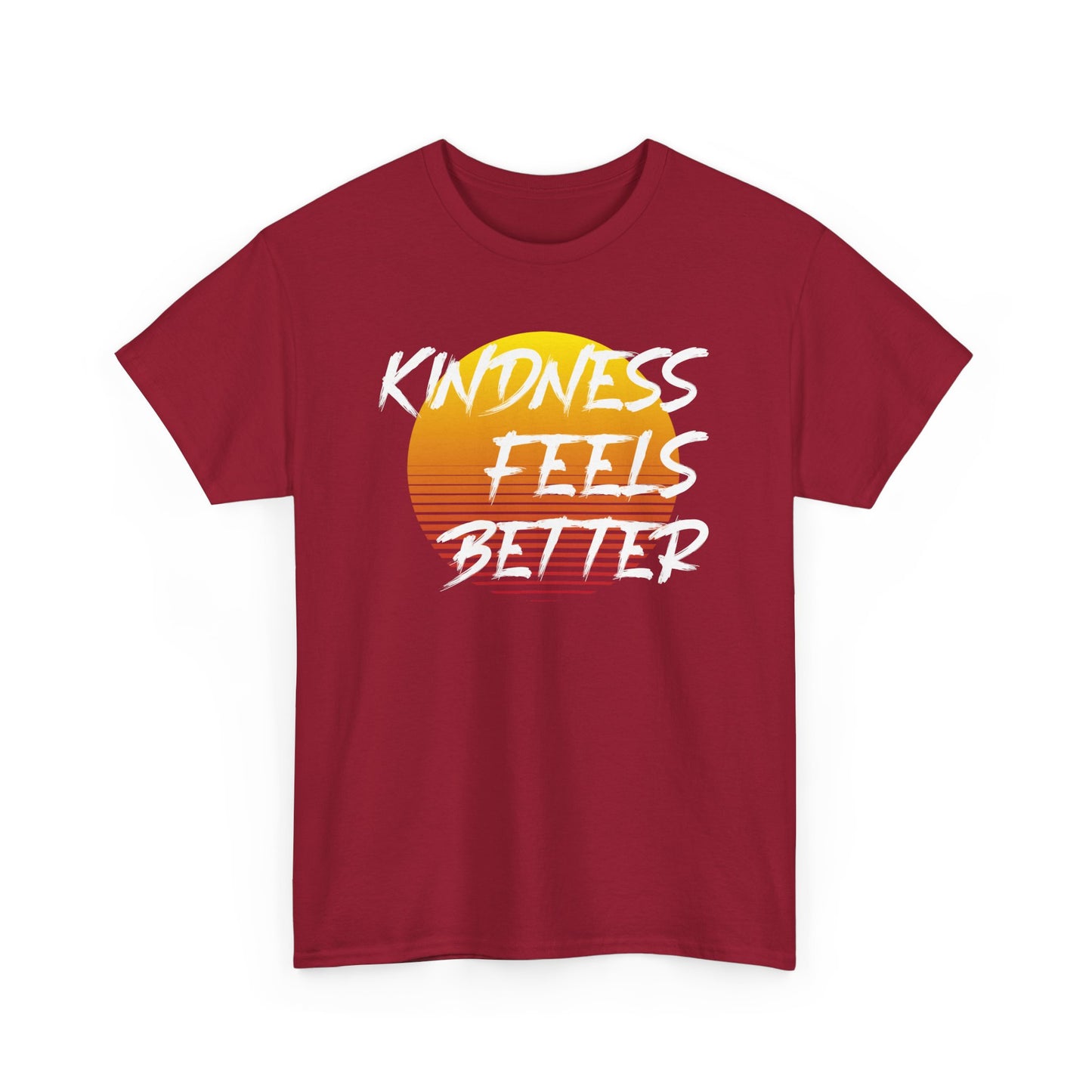 Kindness Feels Better Unisex Heavy Cotton Tee – Retro Inspirational T-Shirt