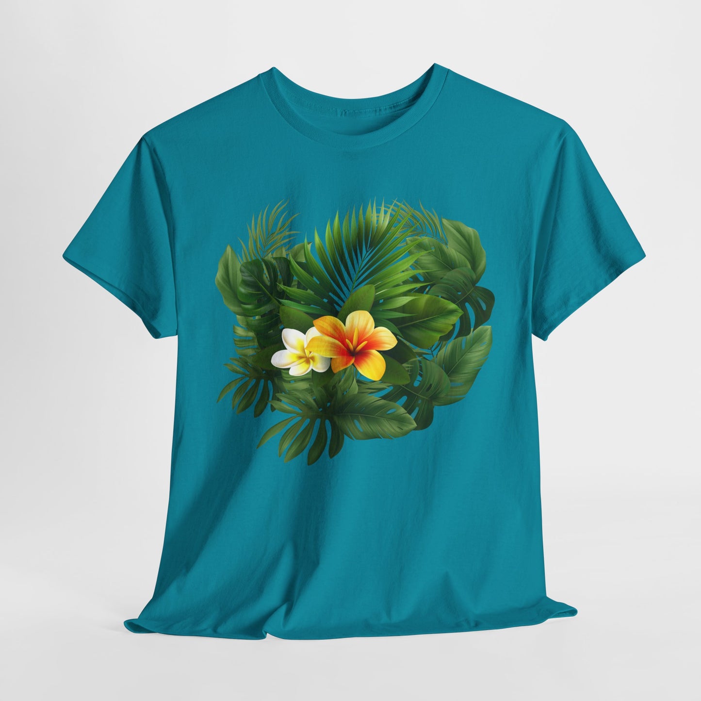 Tropical Floral Tee, Perfect Summer Vacation Shirt, Casual Outfit, Gift for Nature Lovers, Beach Day Essential, Eco-friendly Tee