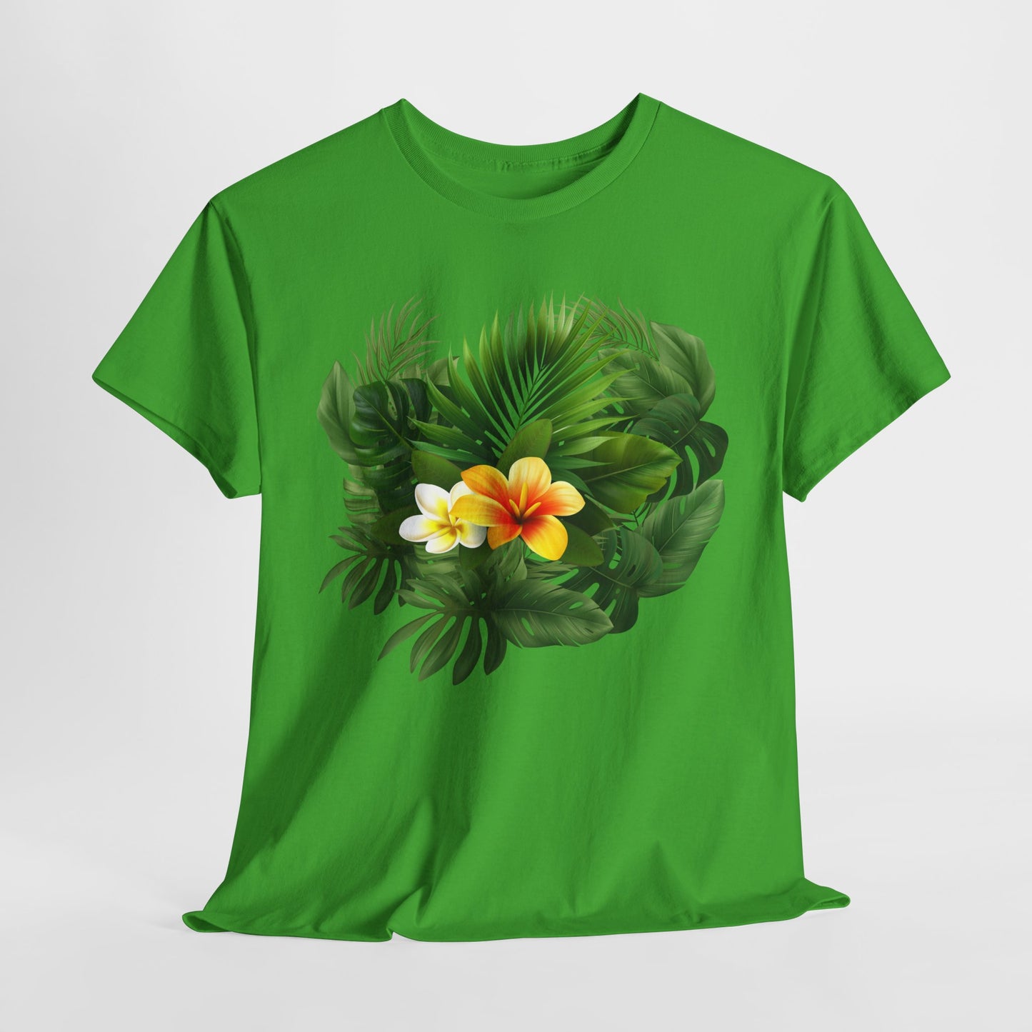 Tropical Floral Tee, Perfect Summer Vacation Shirt, Casual Outfit, Gift for Nature Lovers, Beach Day Essential, Eco-friendly Tee