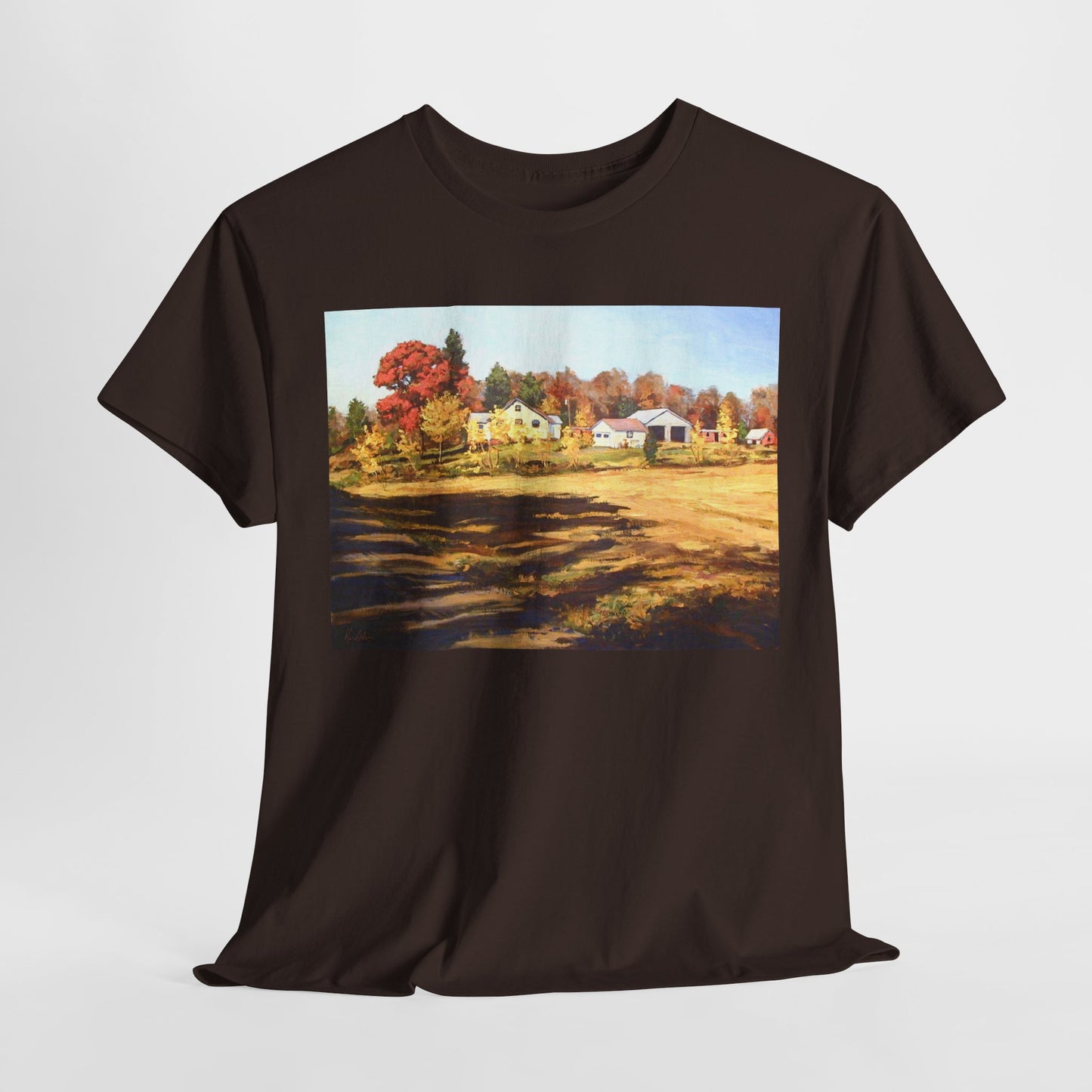 Autumn Landscape Unisex Heavy Cotton Tee