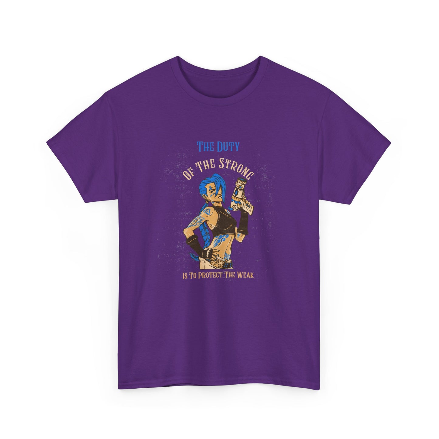 Unisex Heavy Cotton Tee - "The Duty of the Strong" Graphic Tee