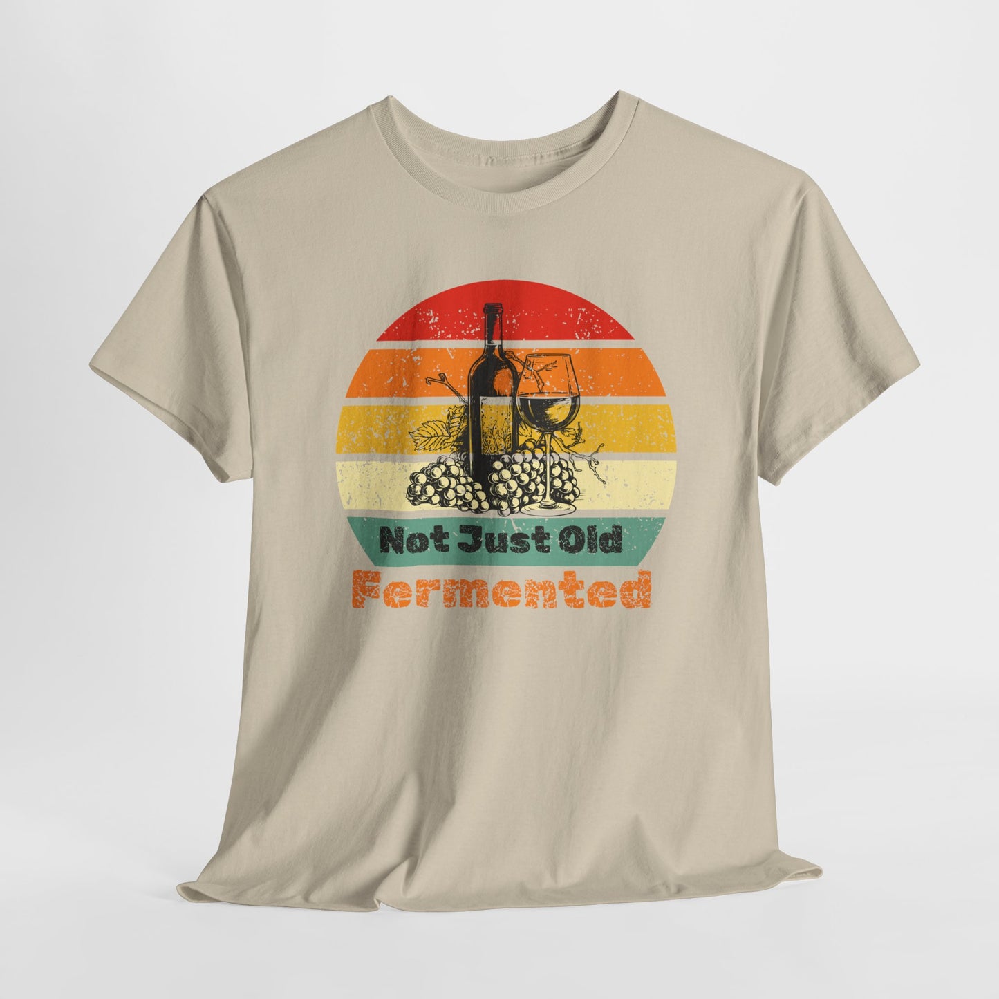 Retro Fermented Unisex Heavy Cotton Tee, Fun Gift for Foodies, Vintage Style Shirt, Unique Tee for Celebrations, Festival Wear