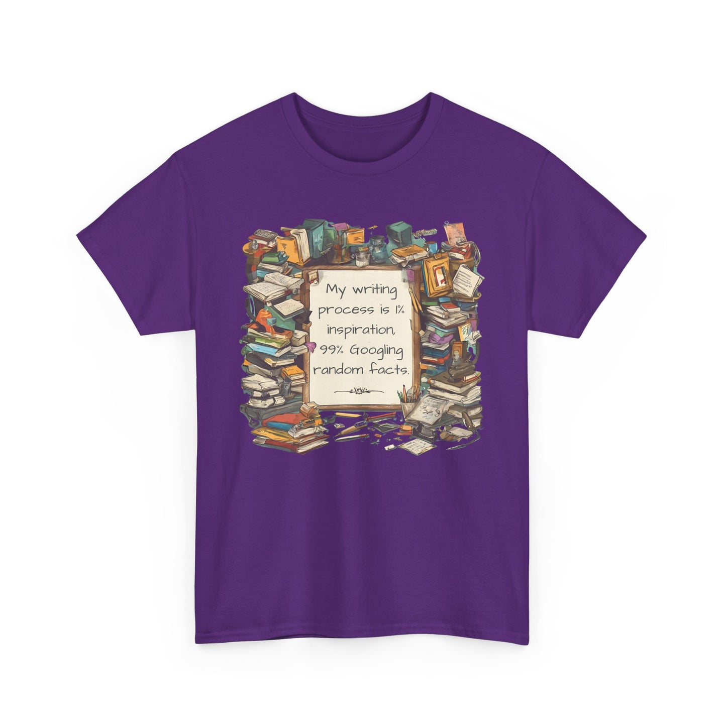 T-Shirt My Writing Process Inspiration Facts Tee