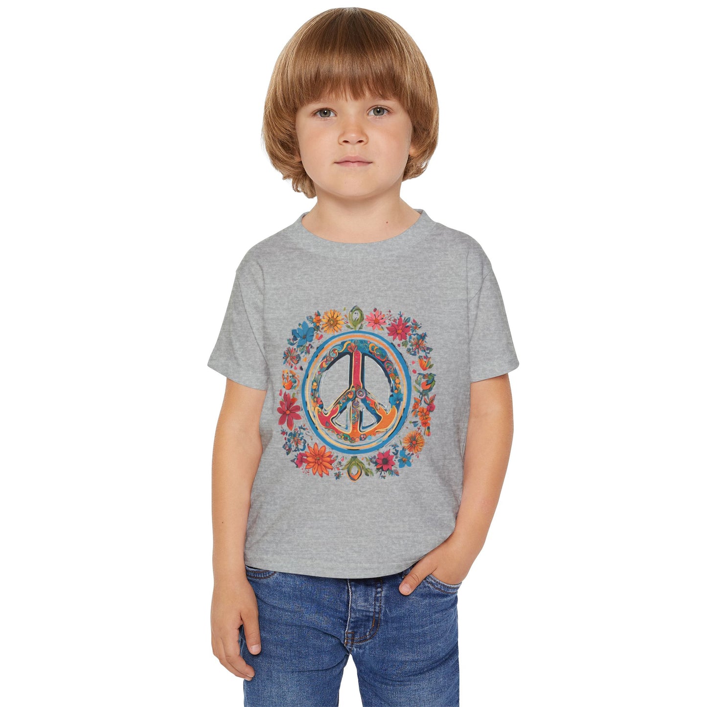 Toddler T-shirt - Simple Peace Symbol Design