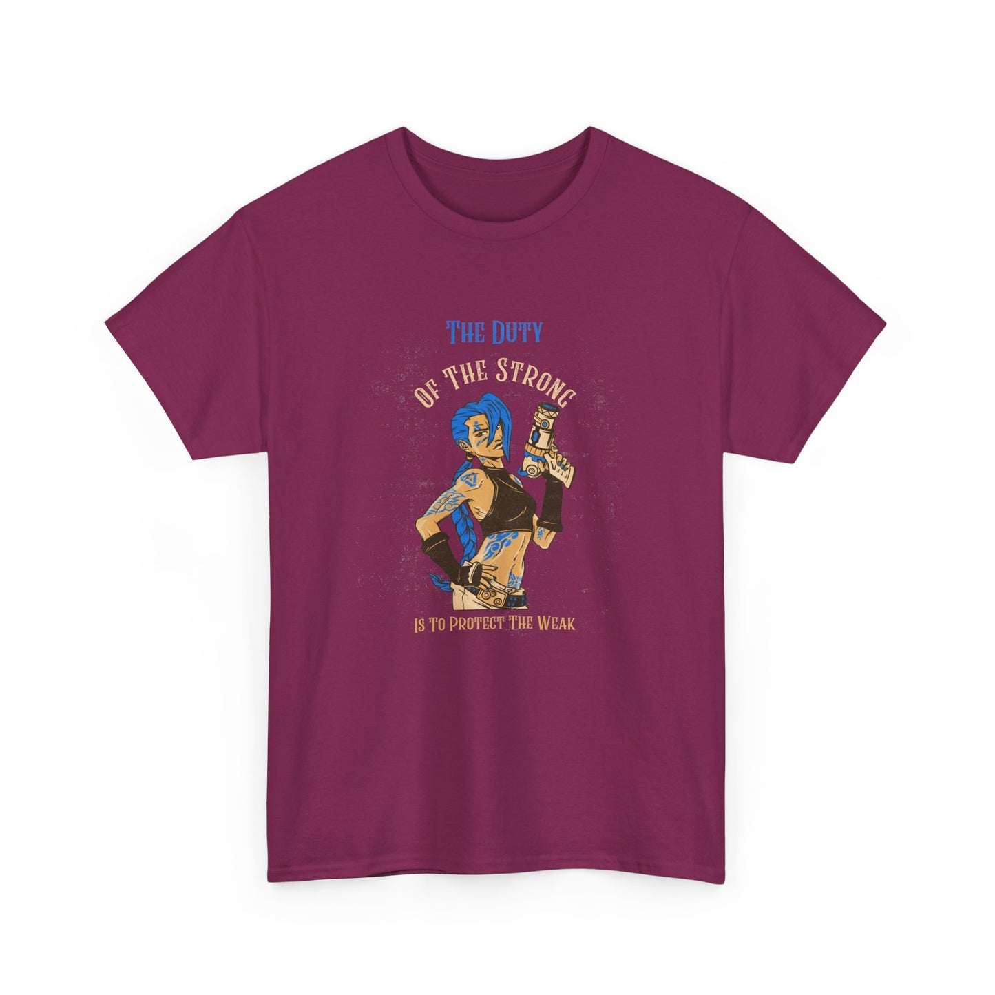 Unisex Heavy Cotton Tee - "The Duty of the Strong" Graphic Tee