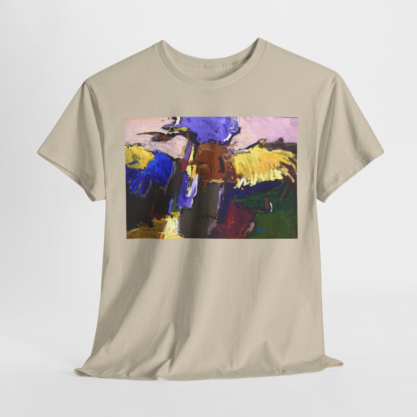 Abstract Art Unisex Heavy Cotton Tee - Unique Graphic T-Shirt for Art Lovers