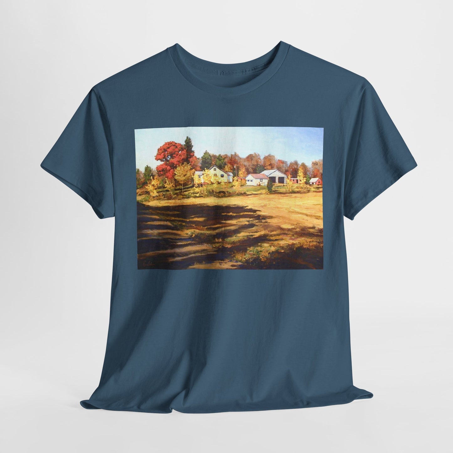 Autumn Landscape Unisex Heavy Cotton Tee