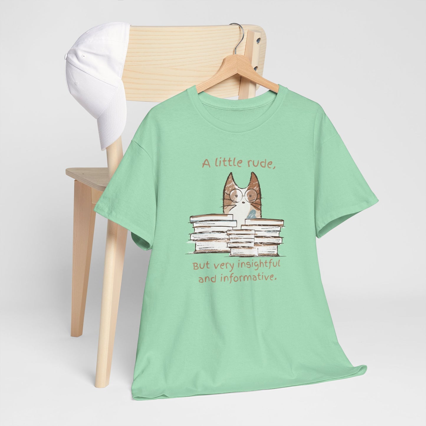 Insightful Rude Quote Tee, Unisex Cotton Tee, Quirky Book Lover Shirt, Funny Gift for Readers, Literary Humor Apparel