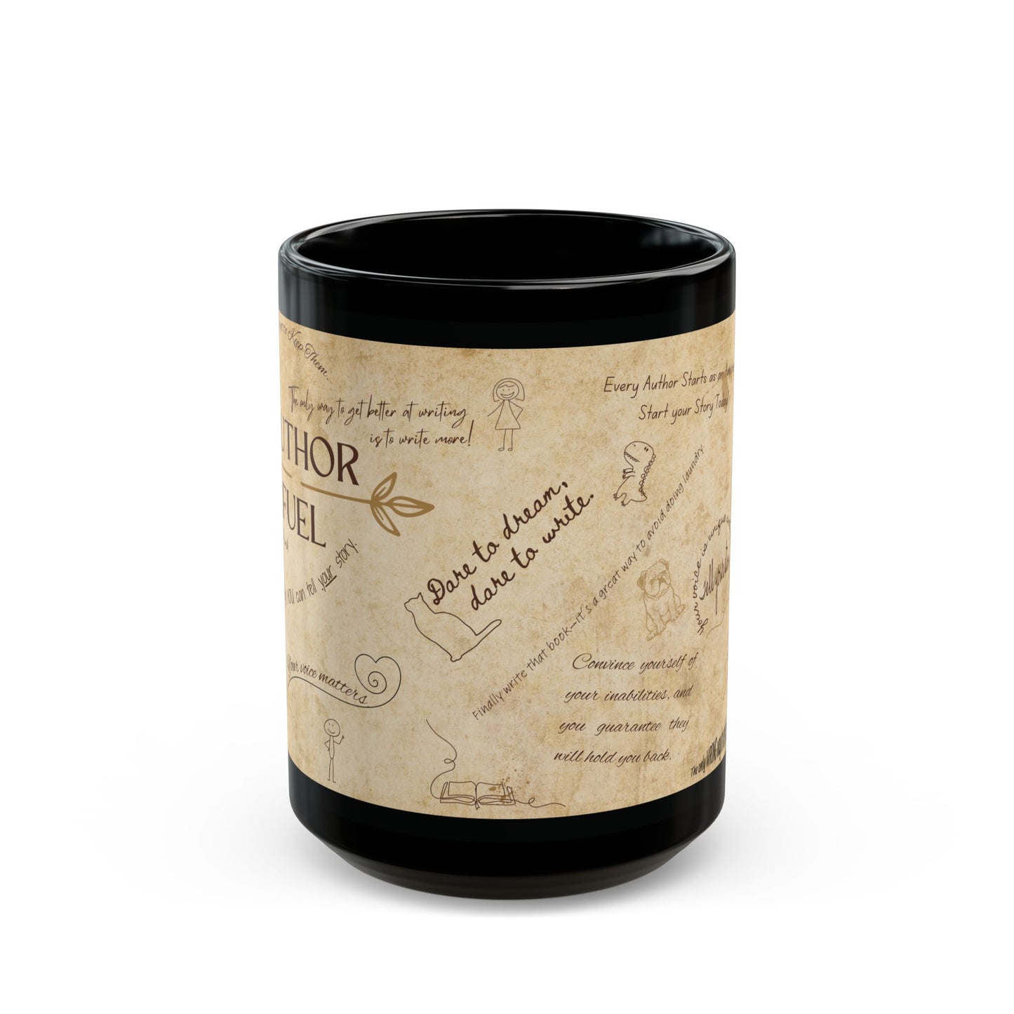 Motivational Author Fuel Coffee Mug - Author Fuel 15oz