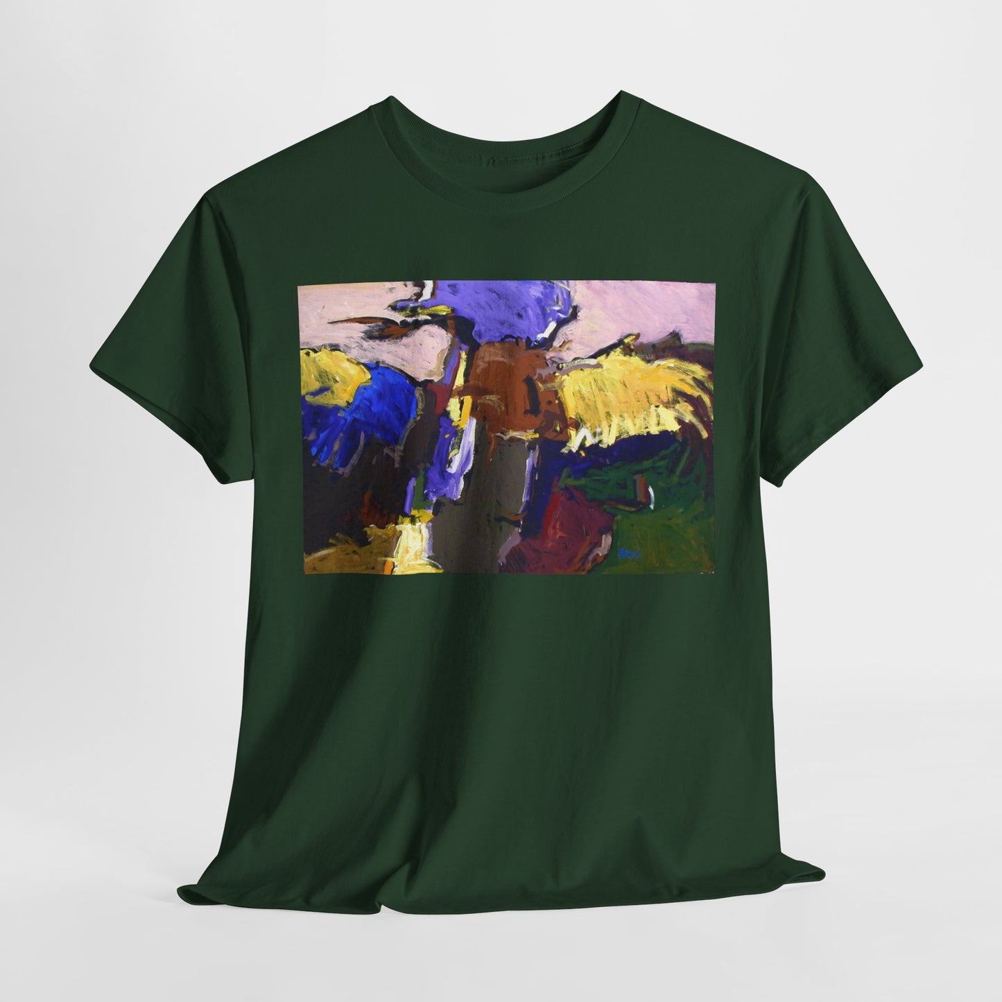 Abstract Art Unisex Heavy Cotton Tee - Unique Graphic T-Shirt for Art Lovers