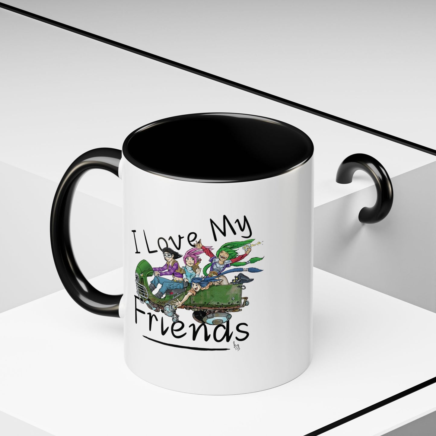 Mug - I Love My Friends Featuring Art by Bryon Gibson