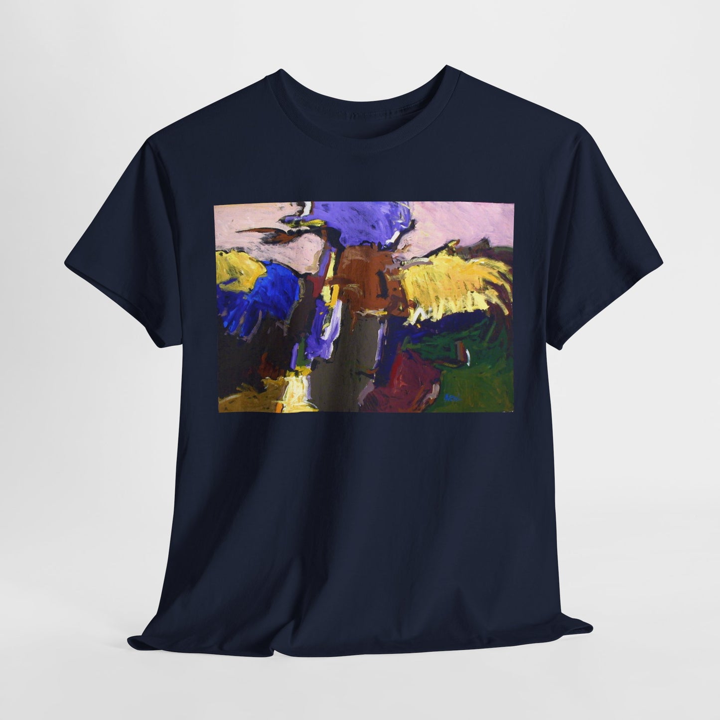 Abstract Art Unisex Heavy Cotton Tee - Unique Graphic T-Shirt for Art Lovers