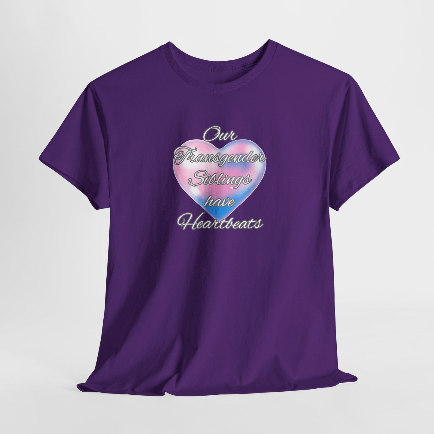 Heartbeats Unisex Heavy Cotton Tee - Pride Apparel for LGBTQ+ Acceptance