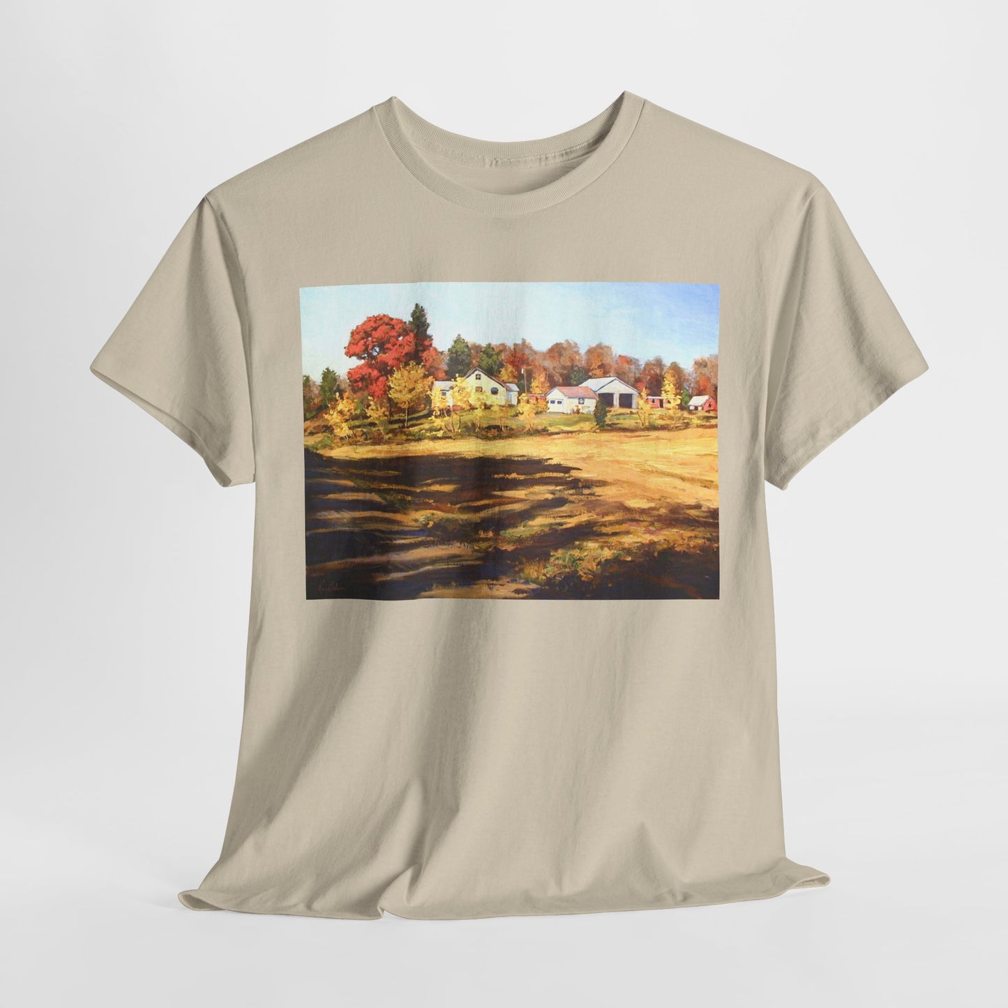 Autumn Landscape Unisex Heavy Cotton Tee