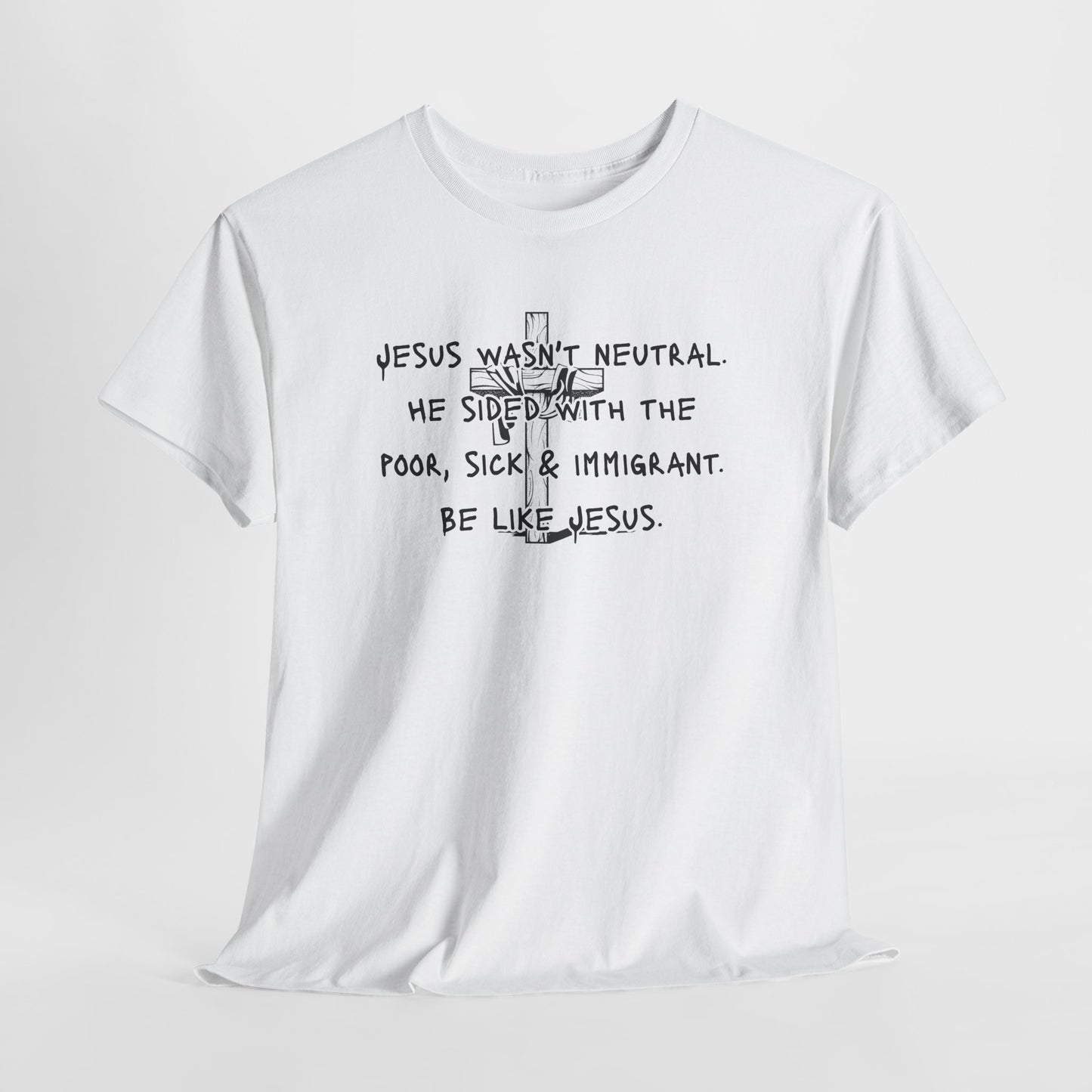 Unisex Heavy Cotton Tee - "Be Like Jesus" Inspirational Message Tee