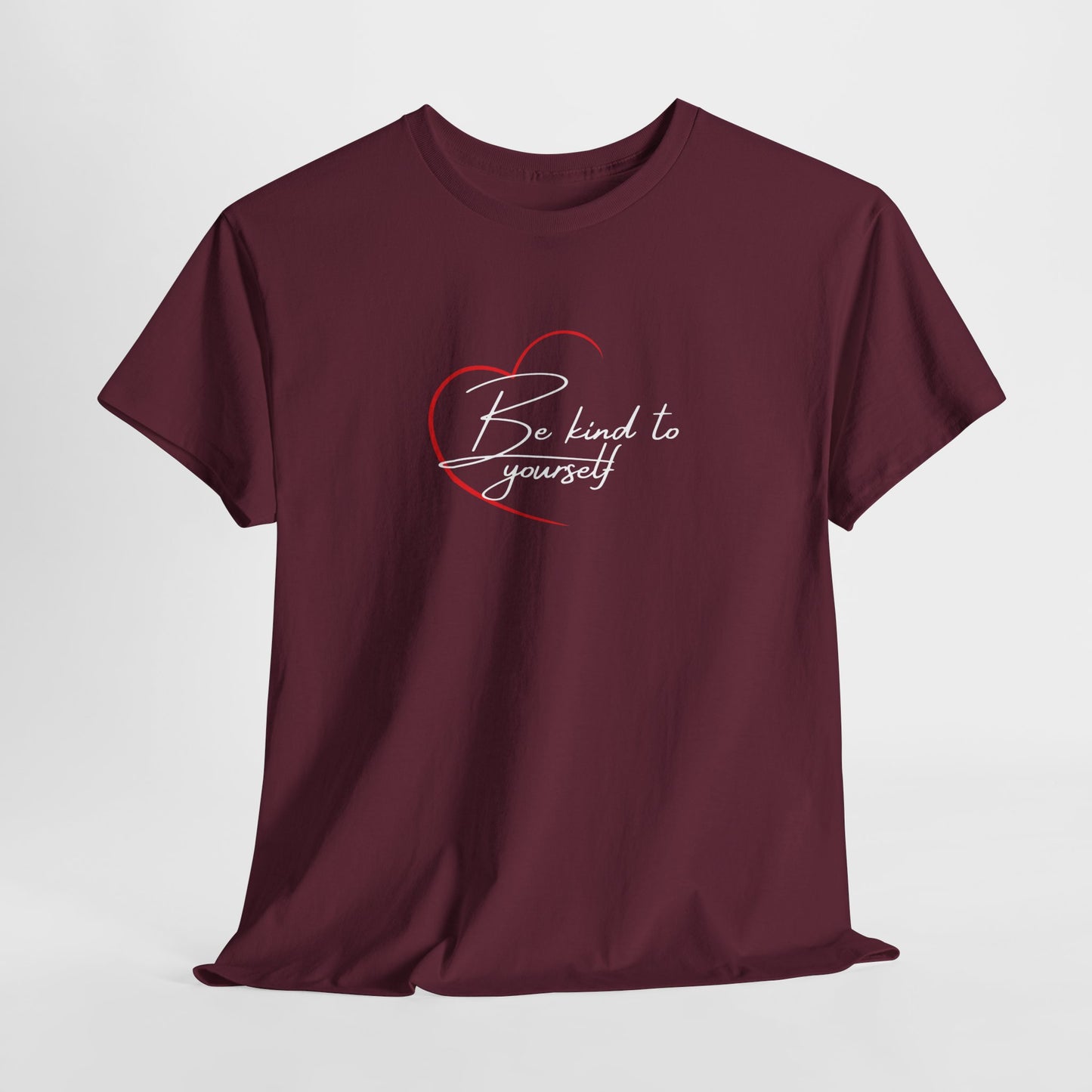 Unisex Heavy Cotton Tee - 'Be Kind to Yourself' Inspirational T-Shirt