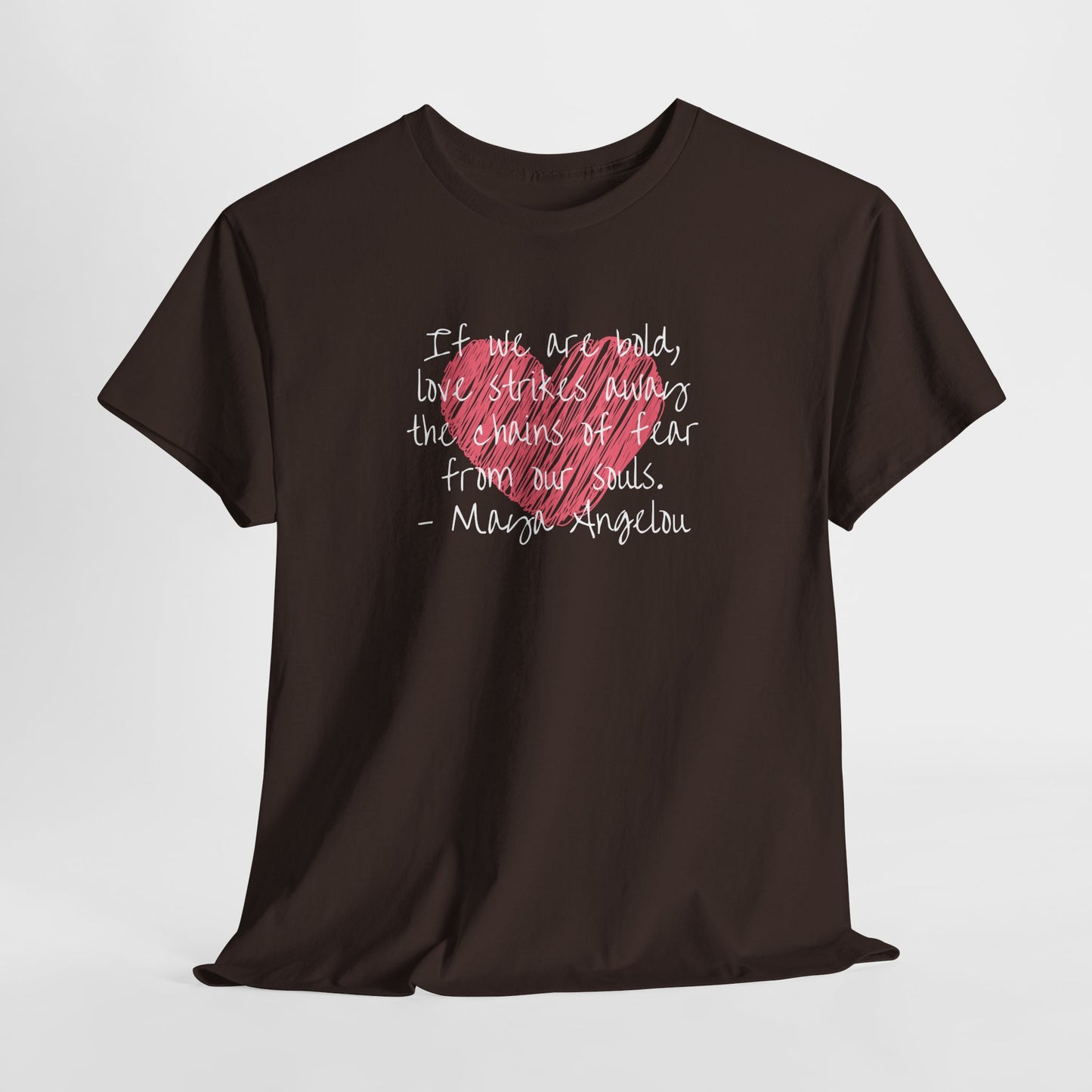 Inspirational Quote Unisex Heavy Cotton Tee - Love for Humanity
