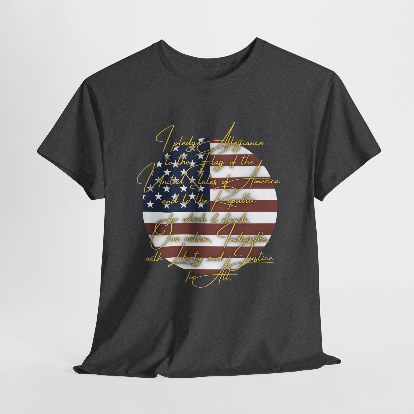 Patriotic Unisex Heavy Cotton Tee - 'In America We Trust' Design