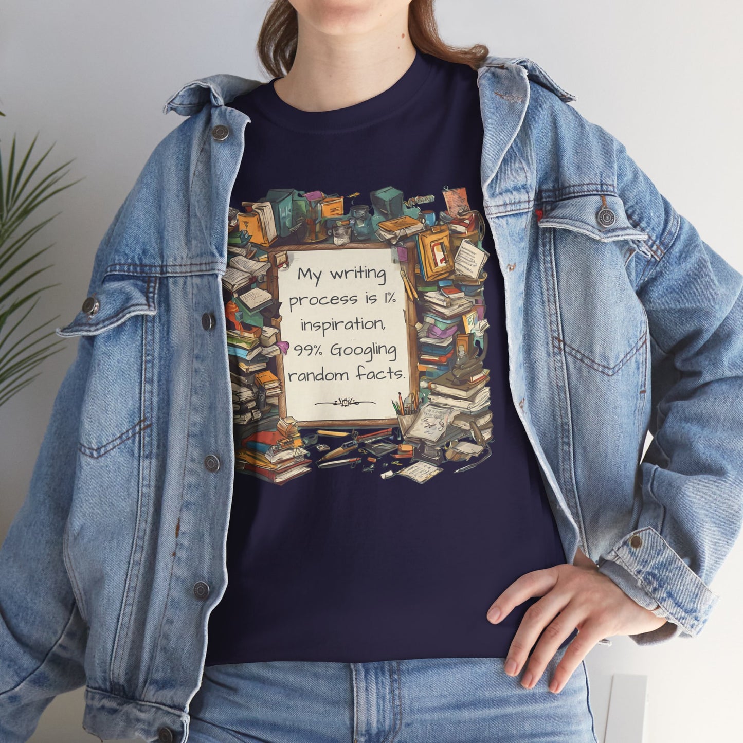 T-Shirt My Writing Process Inspiration Facts Tee