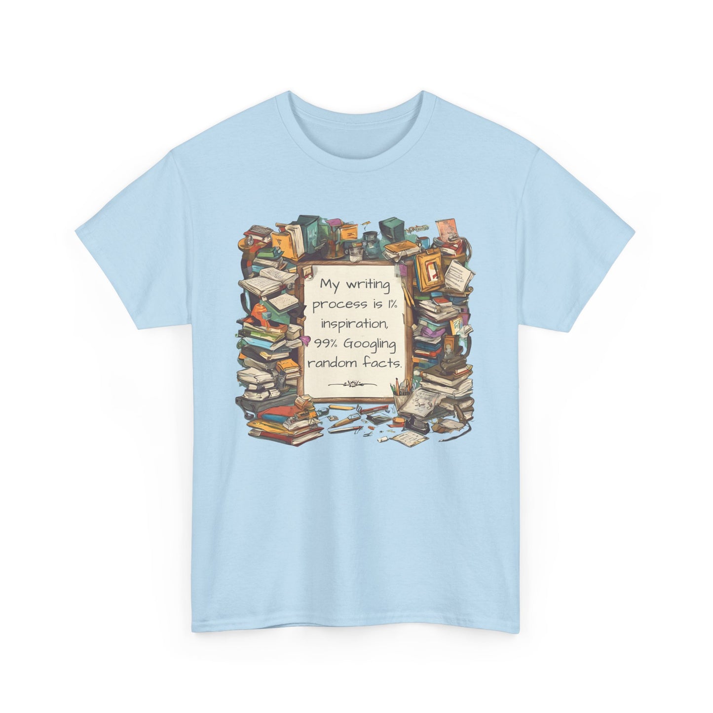 T-Shirt My Writing Process Inspiration Facts Tee