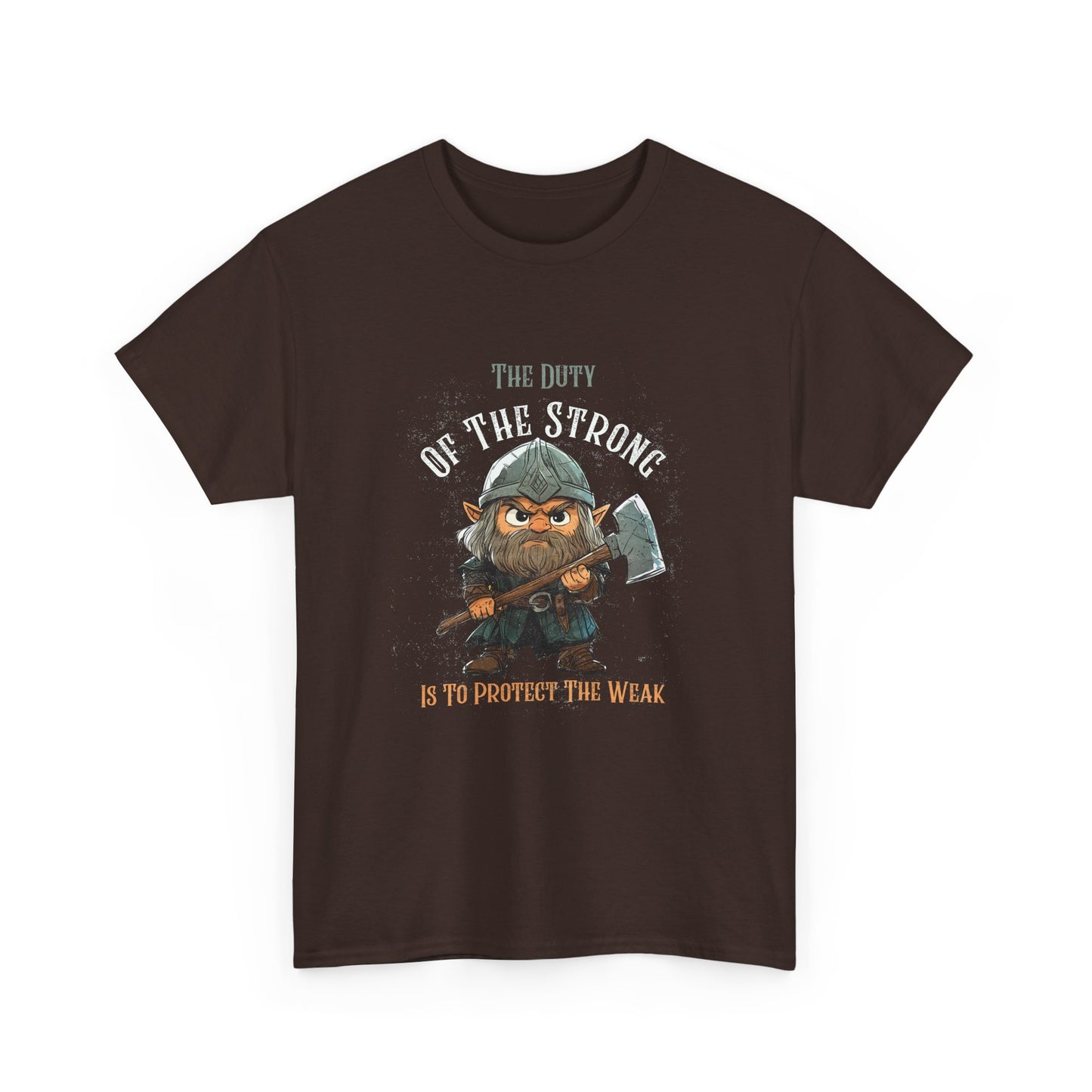 Unisex Heavy Cotton Tee - "The Duty of the Strong is to Protect the Weak"