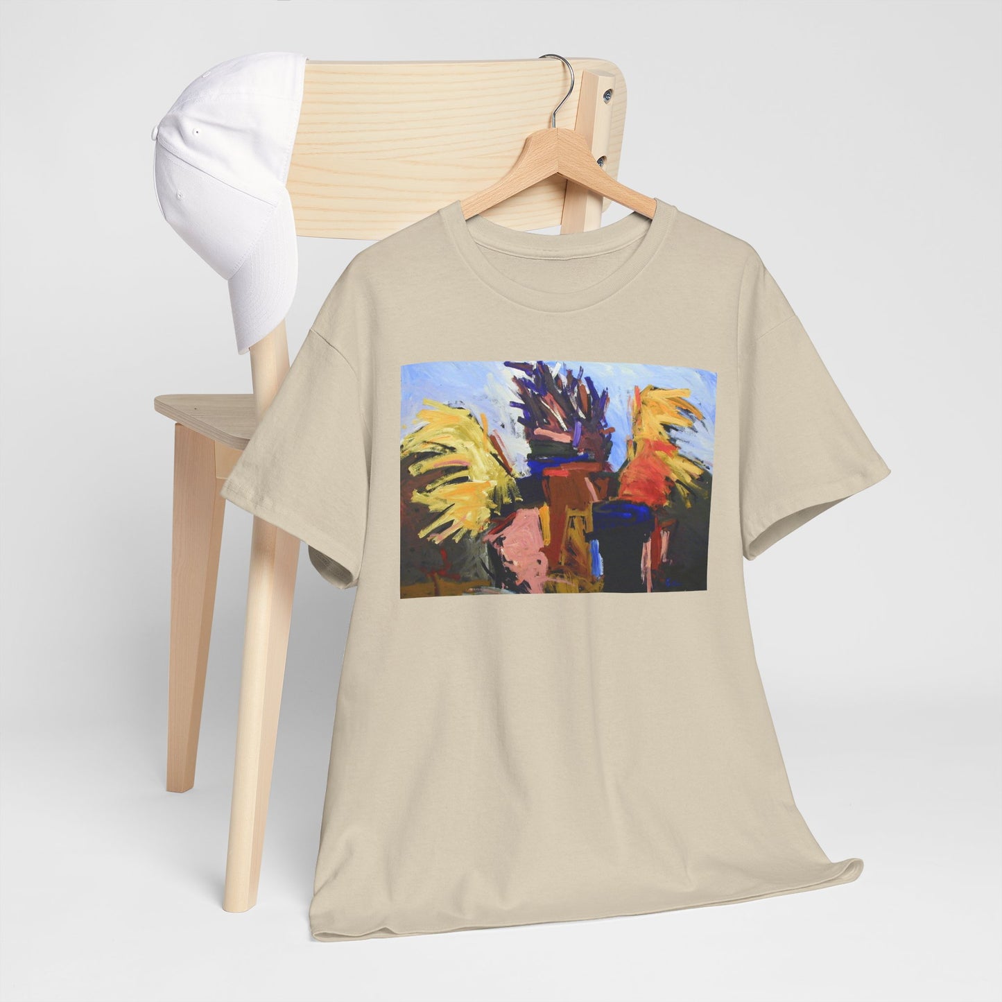 Artistic Unisex Heavy Cotton Tee – Vibrant Colorful Design for Creative Souls