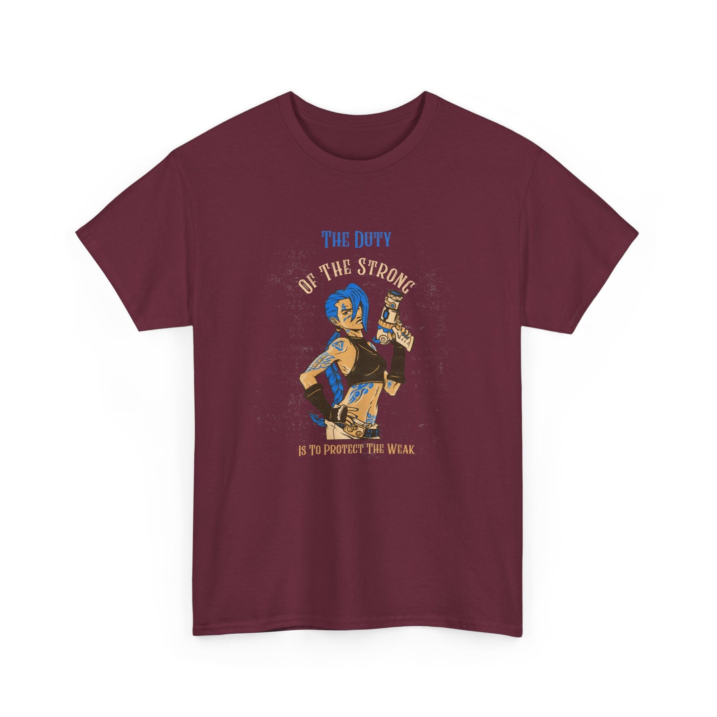 Unisex Heavy Cotton Tee - "The Duty of the Strong" Graphic Tee