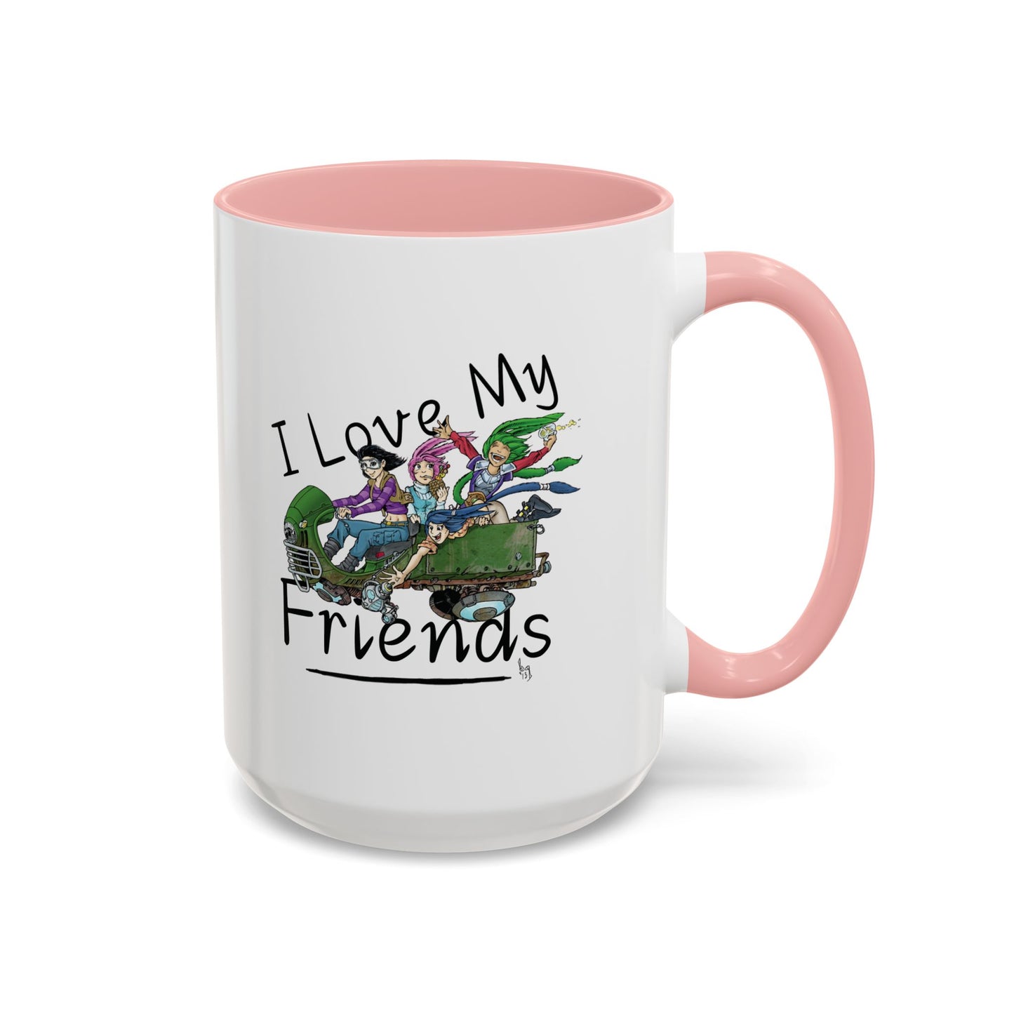 Mug - I Love My Friends Featuring Art by Bryon Gibson