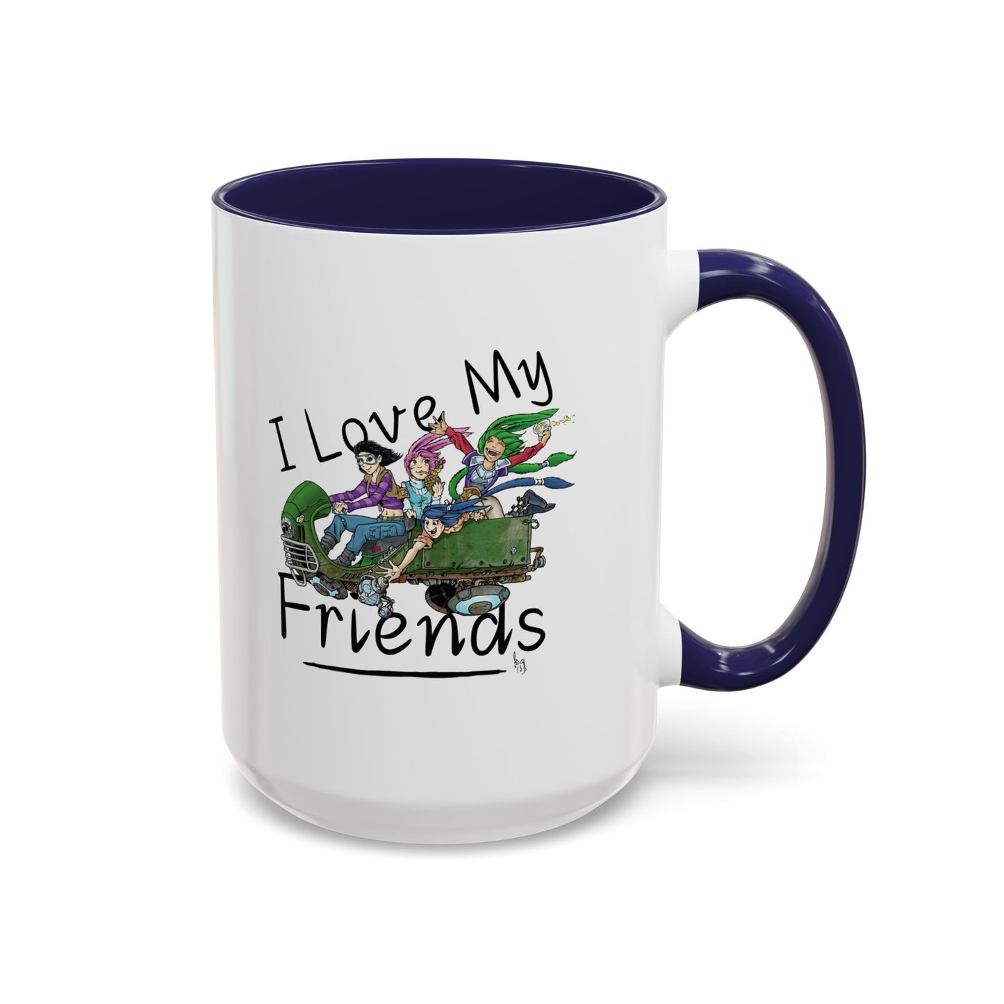 Mug - I Love My Friends Featuring Art by Bryon Gibson