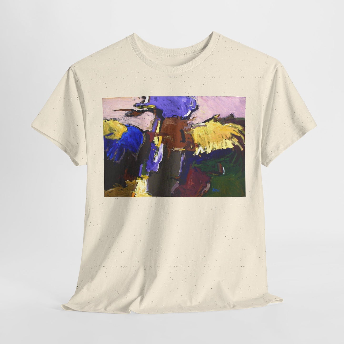 Abstract Art Unisex Heavy Cotton Tee - Unique Graphic T-Shirt for Art Lovers