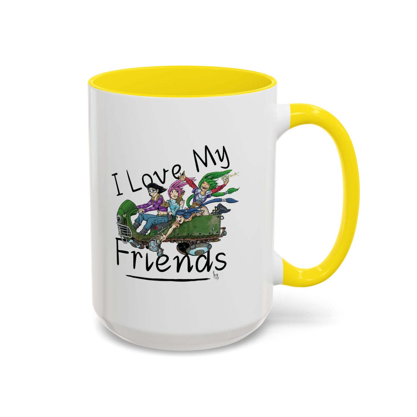 Mug - I Love My Friends Featuring Art by Bryon Gibson
