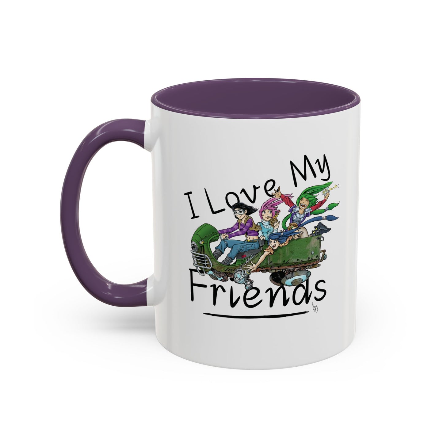Mug - I Love My Friends Featuring Art by Bryon Gibson