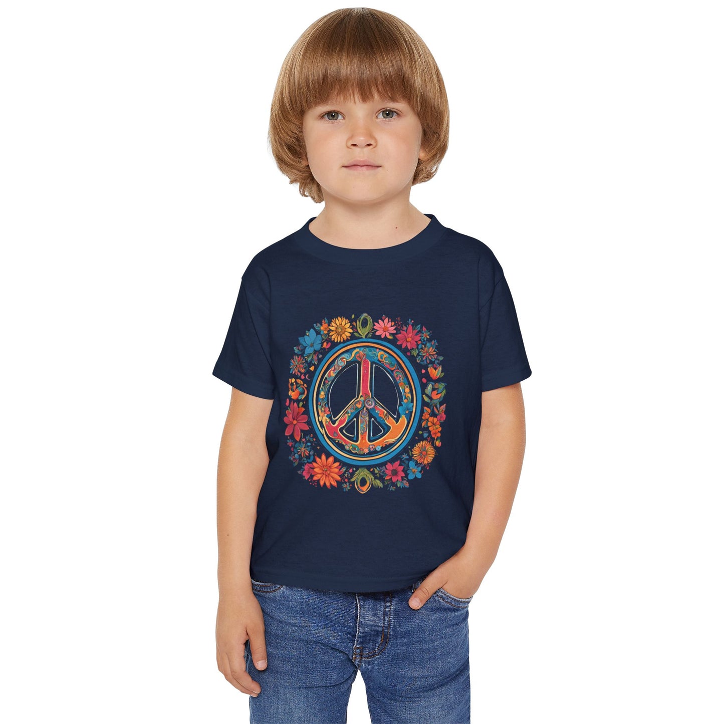 Toddler T-shirt - Simple Peace Symbol Design